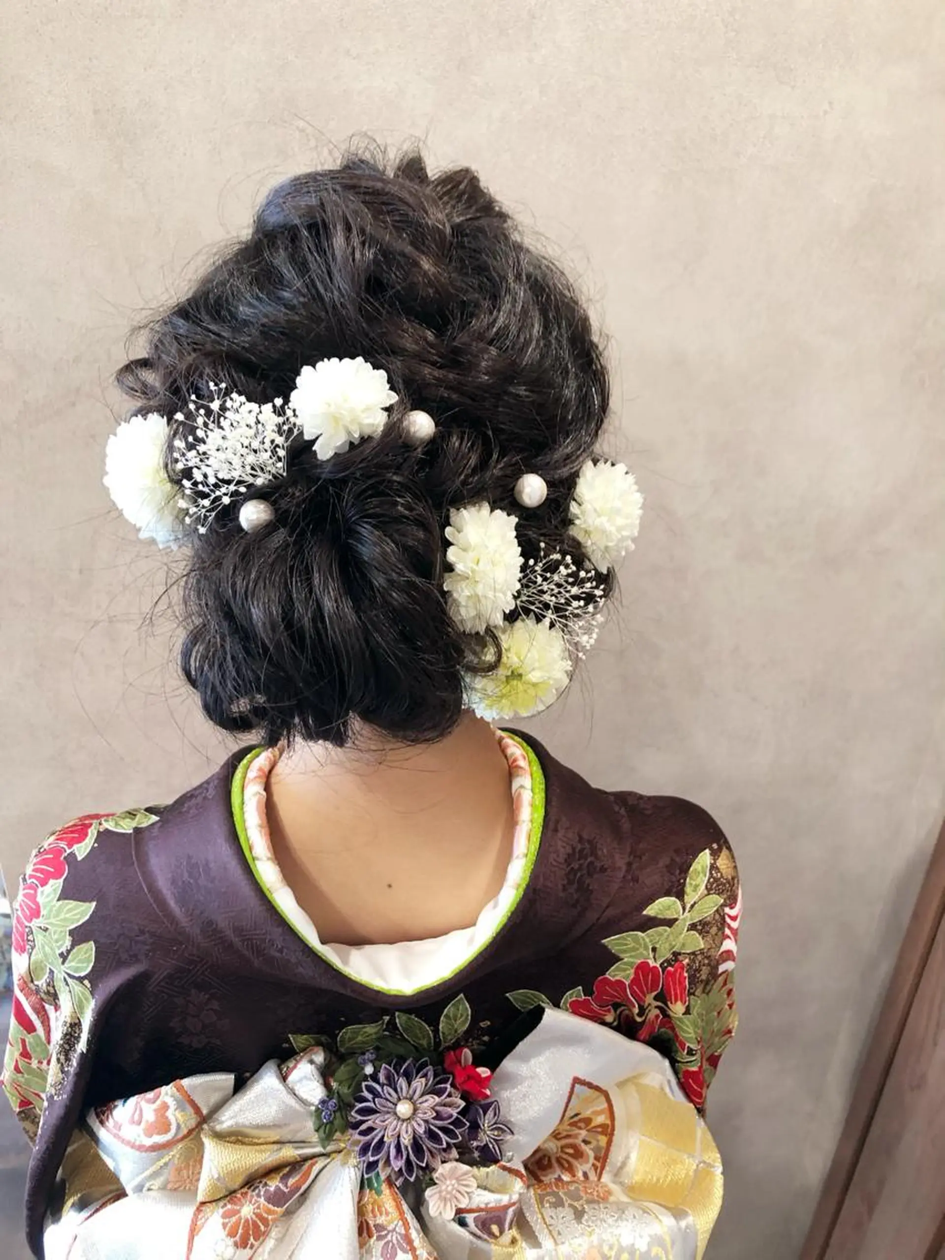 ヘアアレンジ マツエク・マツパ 成人式 成人式 野咲き 美容室のマツエク・マツパデザイン