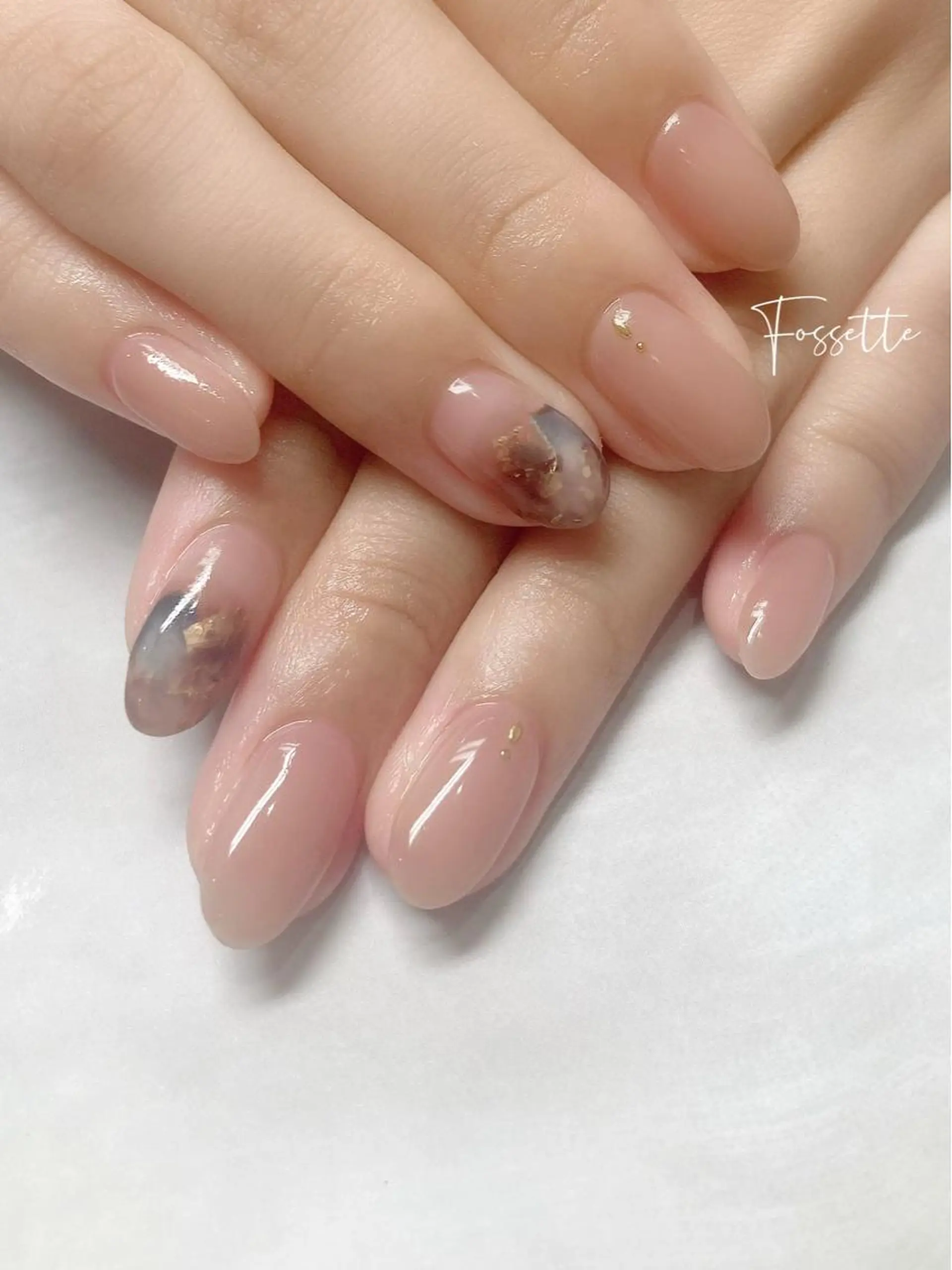 ネイル ニュアンスネイル ワンカラーネイル シンプルネイル nailsalon Fossetteのネイルデザイン