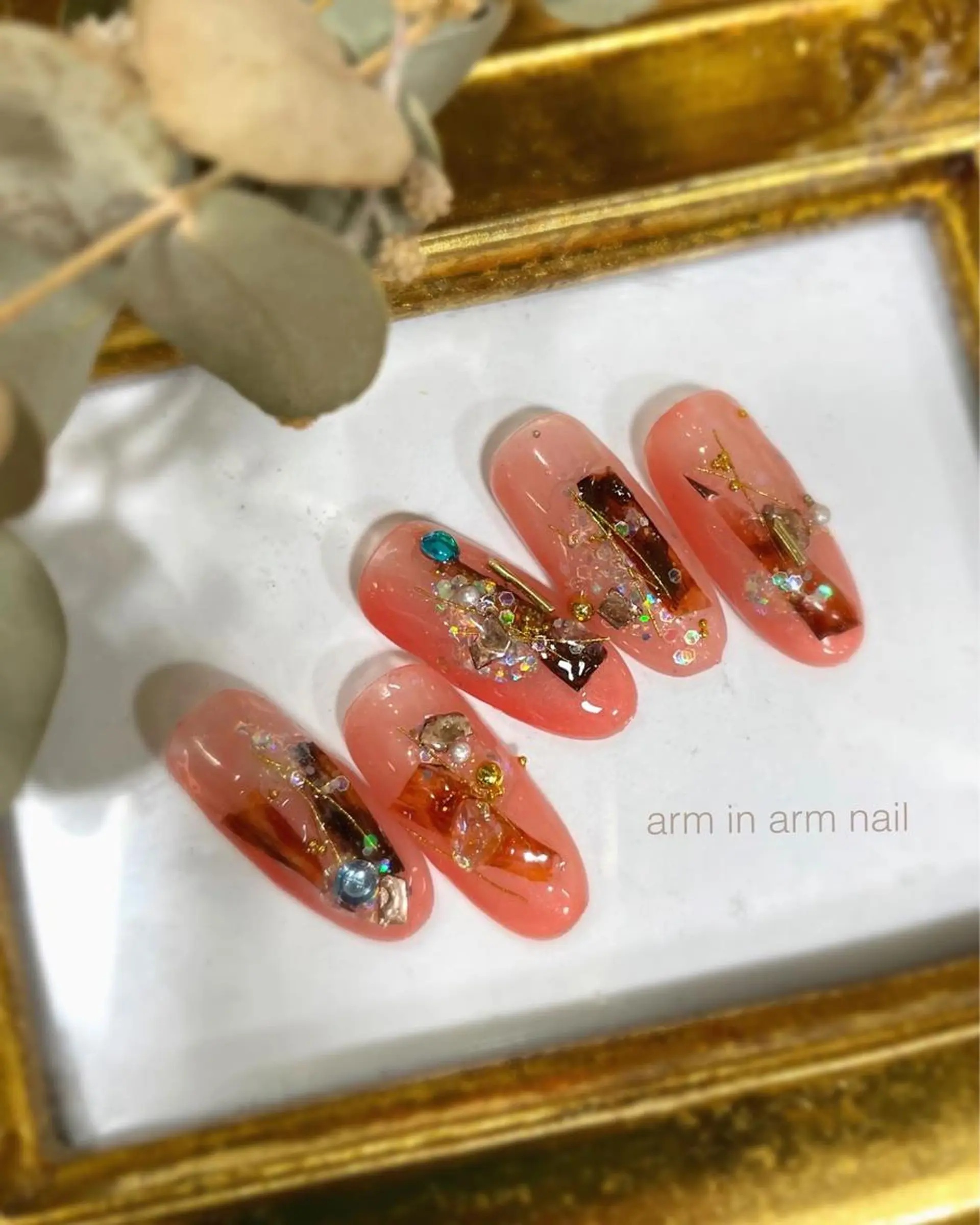 ネイル arm in arm ︎✿Yamamotoのマツエク・マツパデザイン