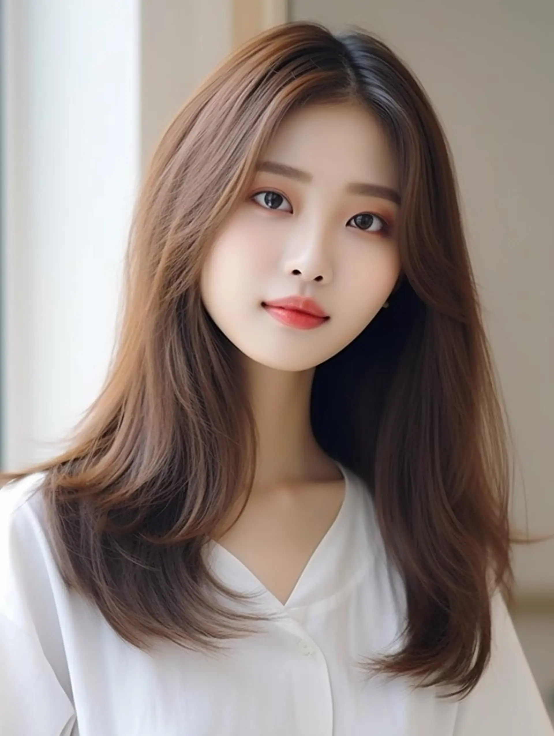 セミロング カラー 表参道/さあ や/大人ナチュラルのヘアスタイル