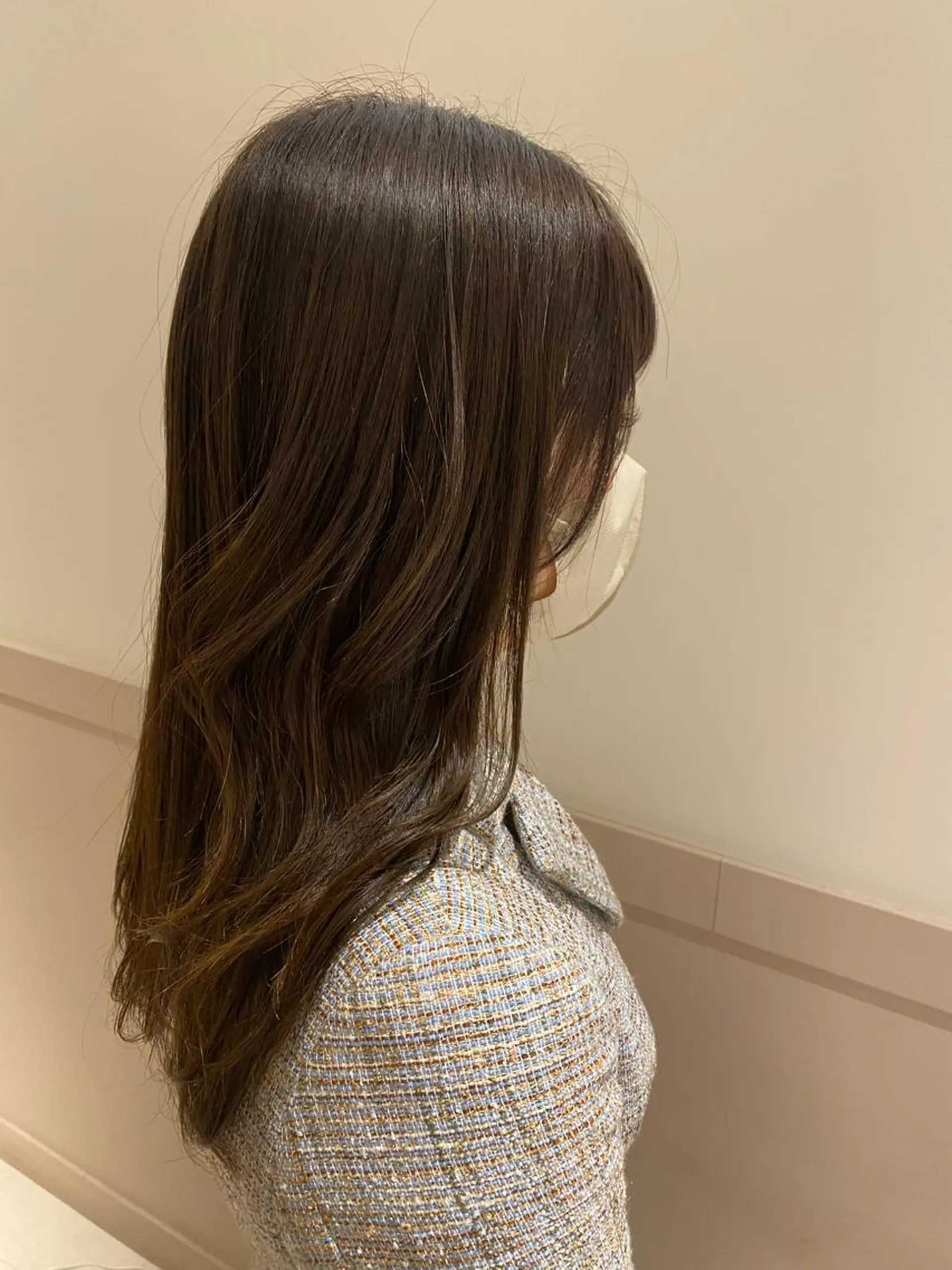 セミロング カラー 💜髪質改善/ 艶カラー/ミナ🩷のヘアスタイル