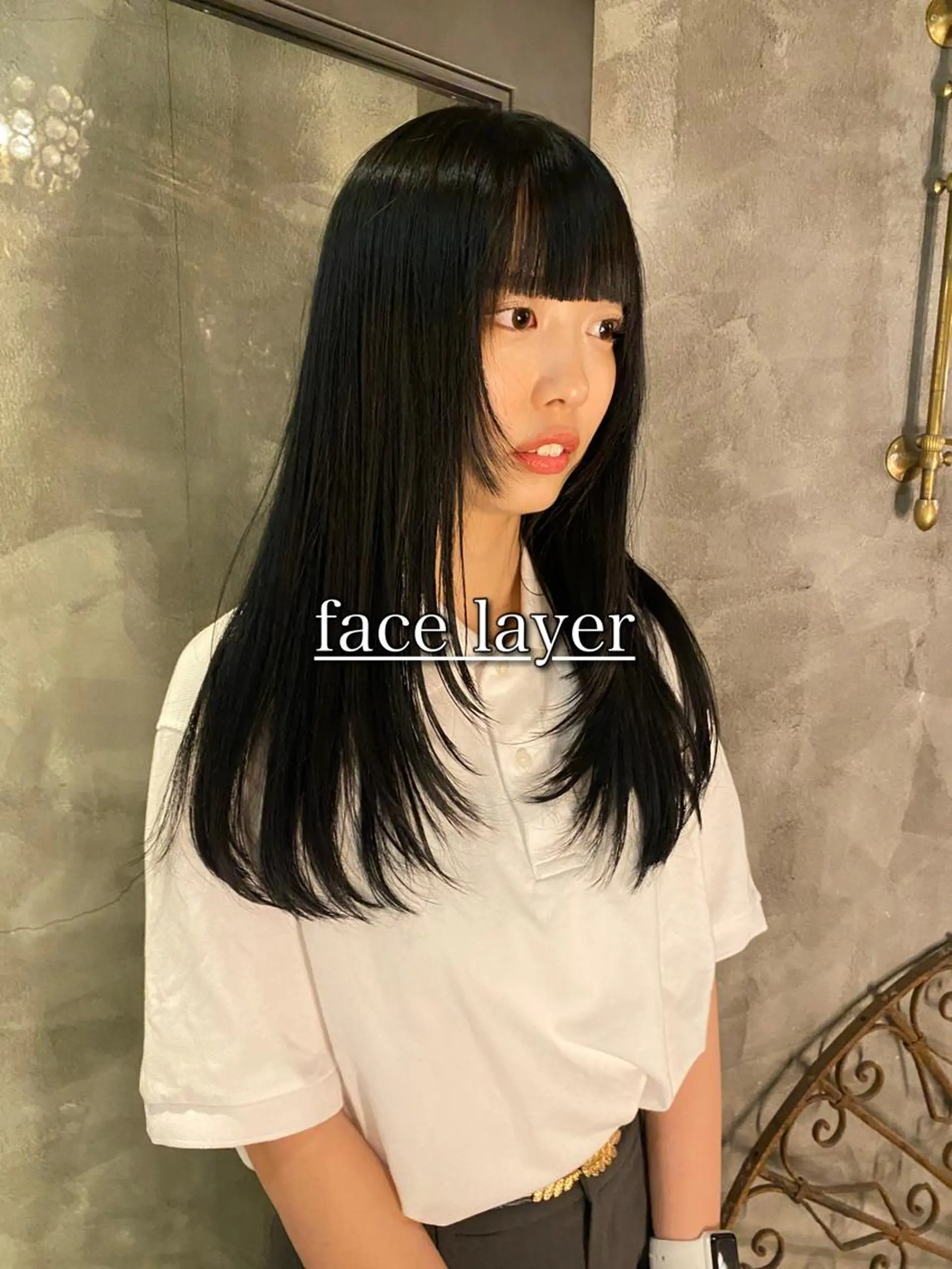 ロング 顔周りカット レイヤーカット カット トリートメント メンズヘア/パーマ/ SHOUTOのヘアスタイル