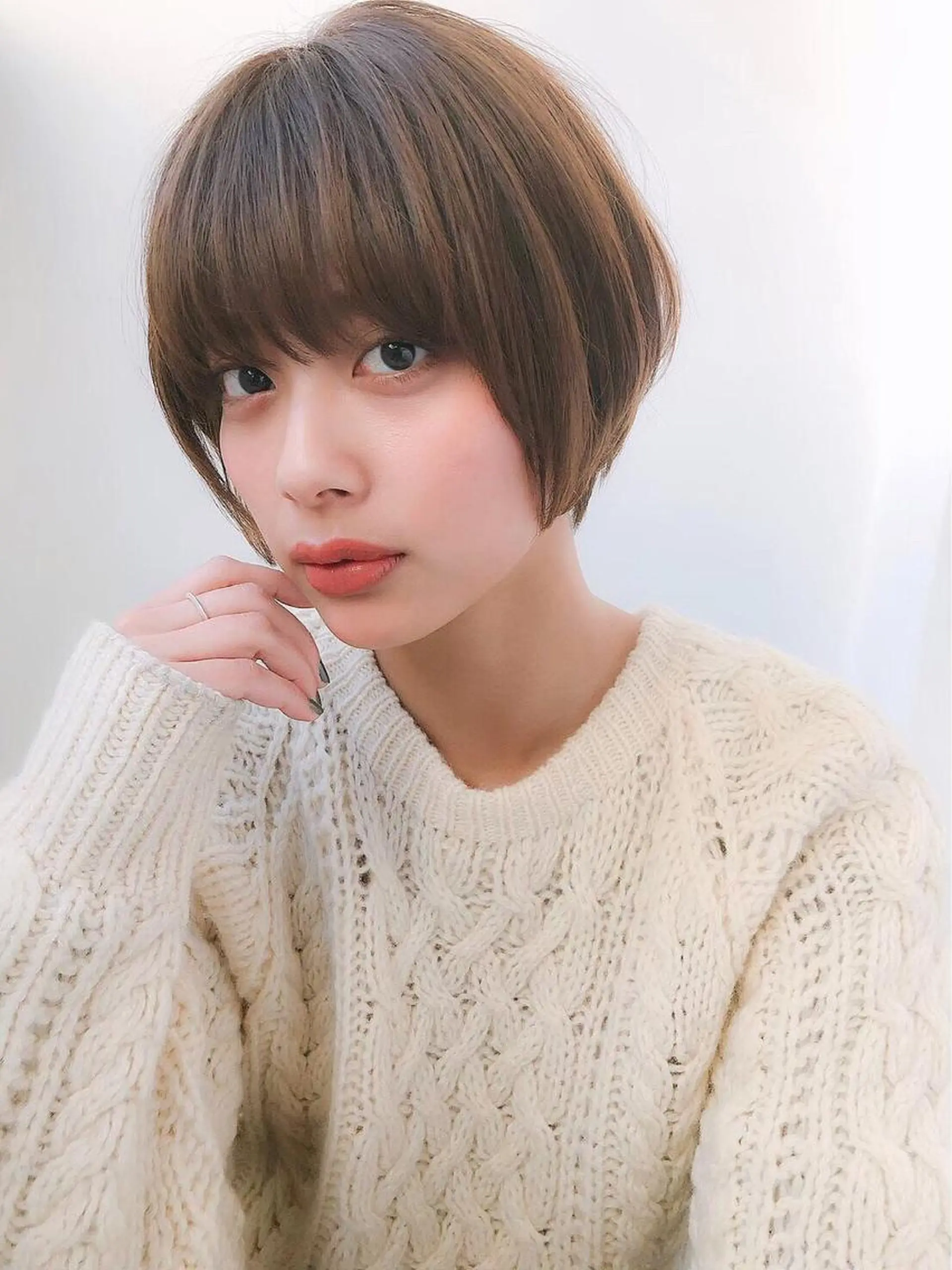 セミロング カラー ヘアアレンジ ヘアカラー トリートメント ヘッドスパ ヘアセット 🥞ベージュ系カラー 【すずきりほ】🥞のヘアスタイル
