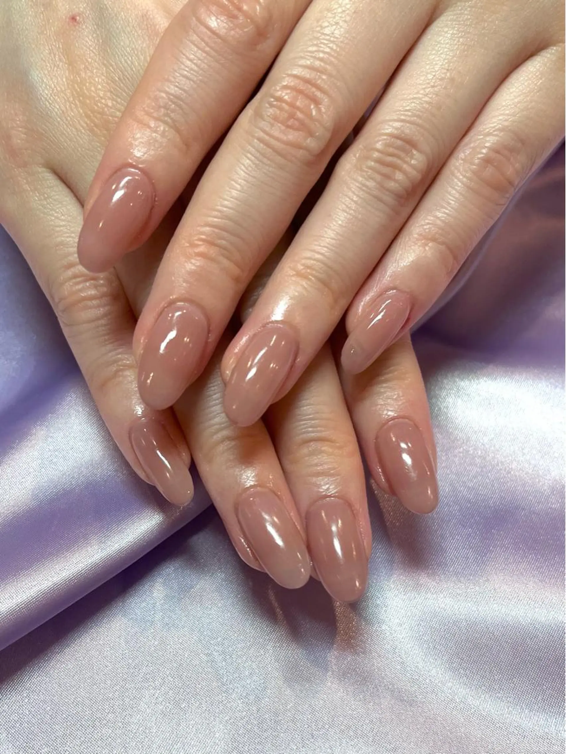 ネイル ワンカラーネイル ピンク スカルプネイル シンプルネイル ネイルチップ ハンドネイル Para Sol nail　Maoのネイルデザイン