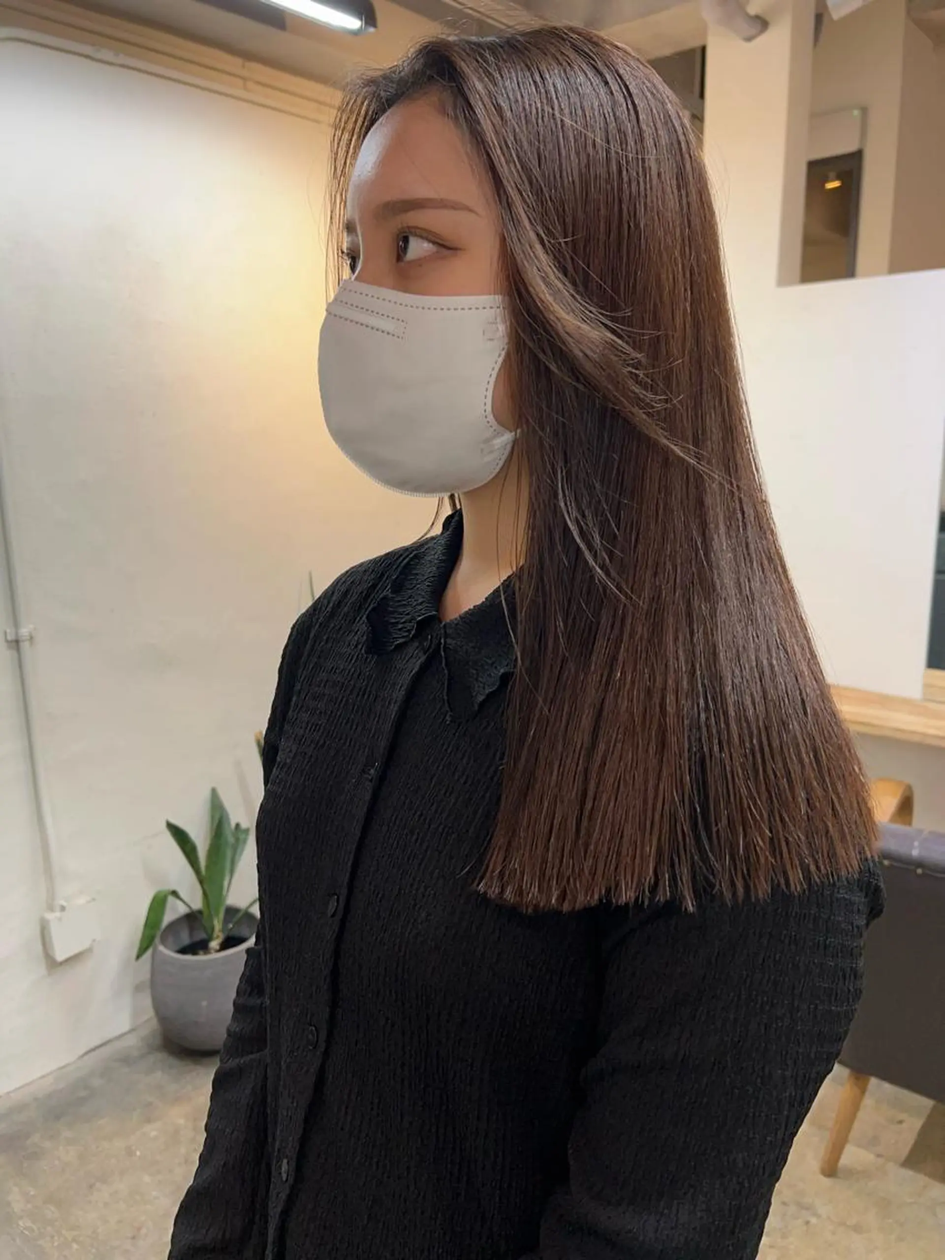 ロング ロング カット 縮毛矯正 トリートメント 東のりか/ハイトーン ブリーチカラー/ボブのヘアスタイル