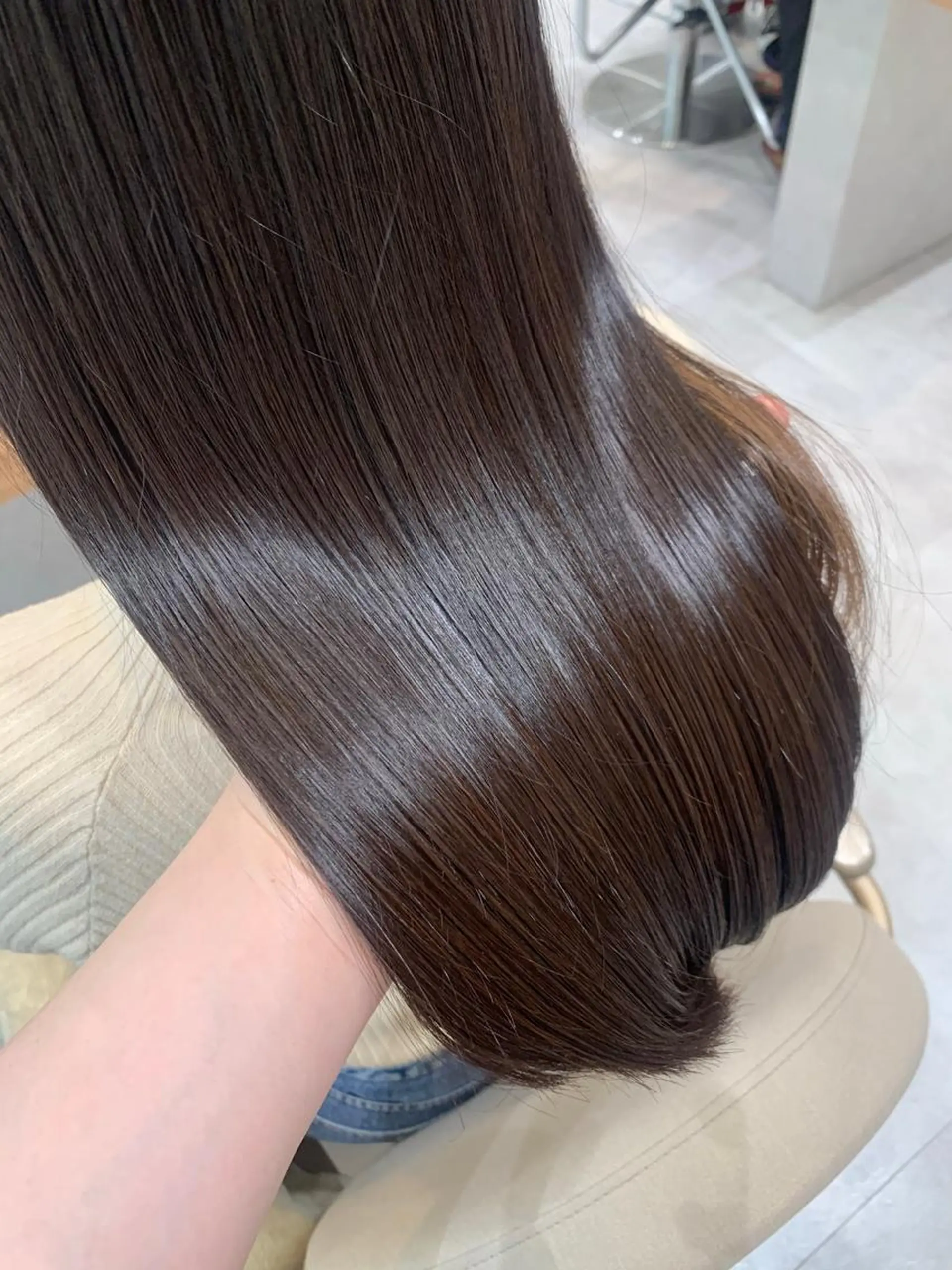 ロング カット ヘアカラー トリートメント ヘッドスパ 近 紗理奈のヘアスタイル