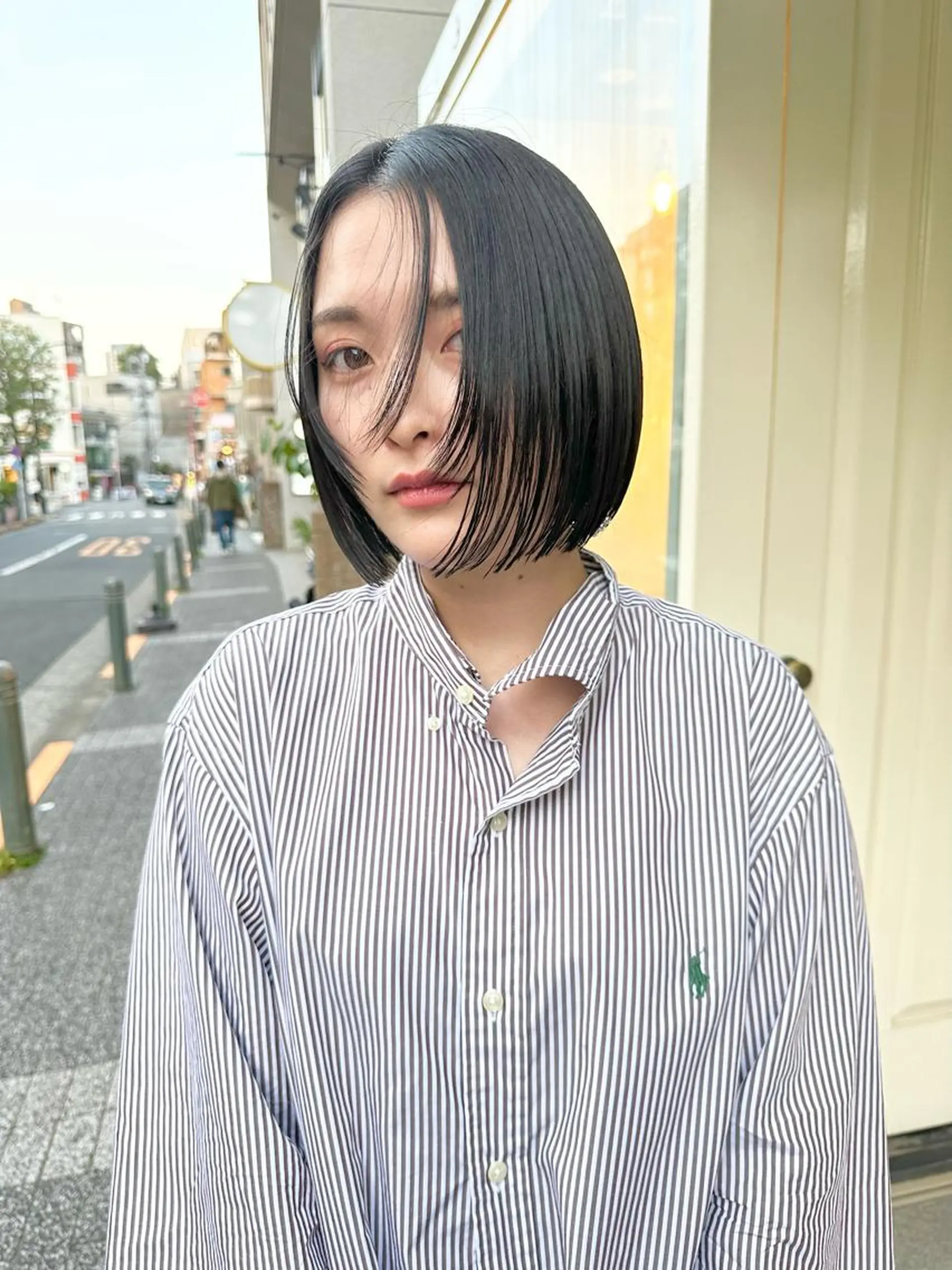 ショート ボブ 顔周りカット カット kai .のヘアスタイル