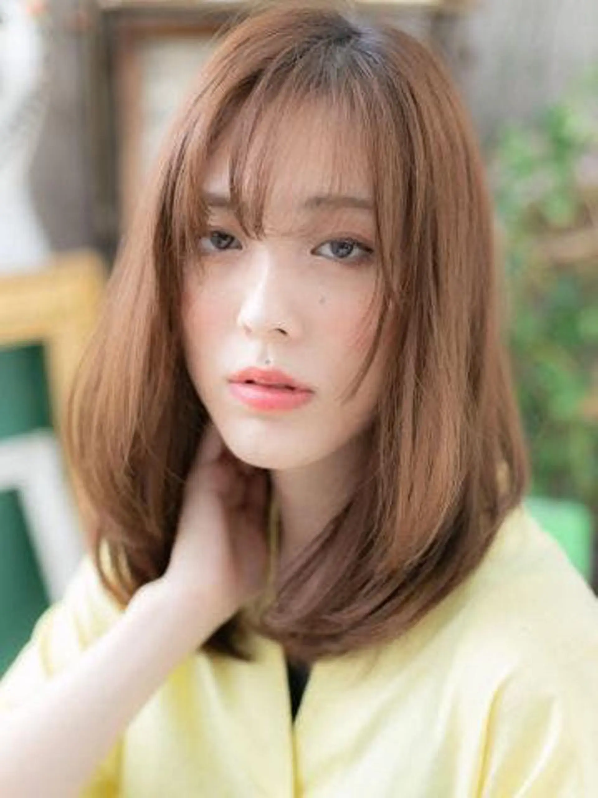 セミロング カラー 出川 宙☘️のヘアスタイル