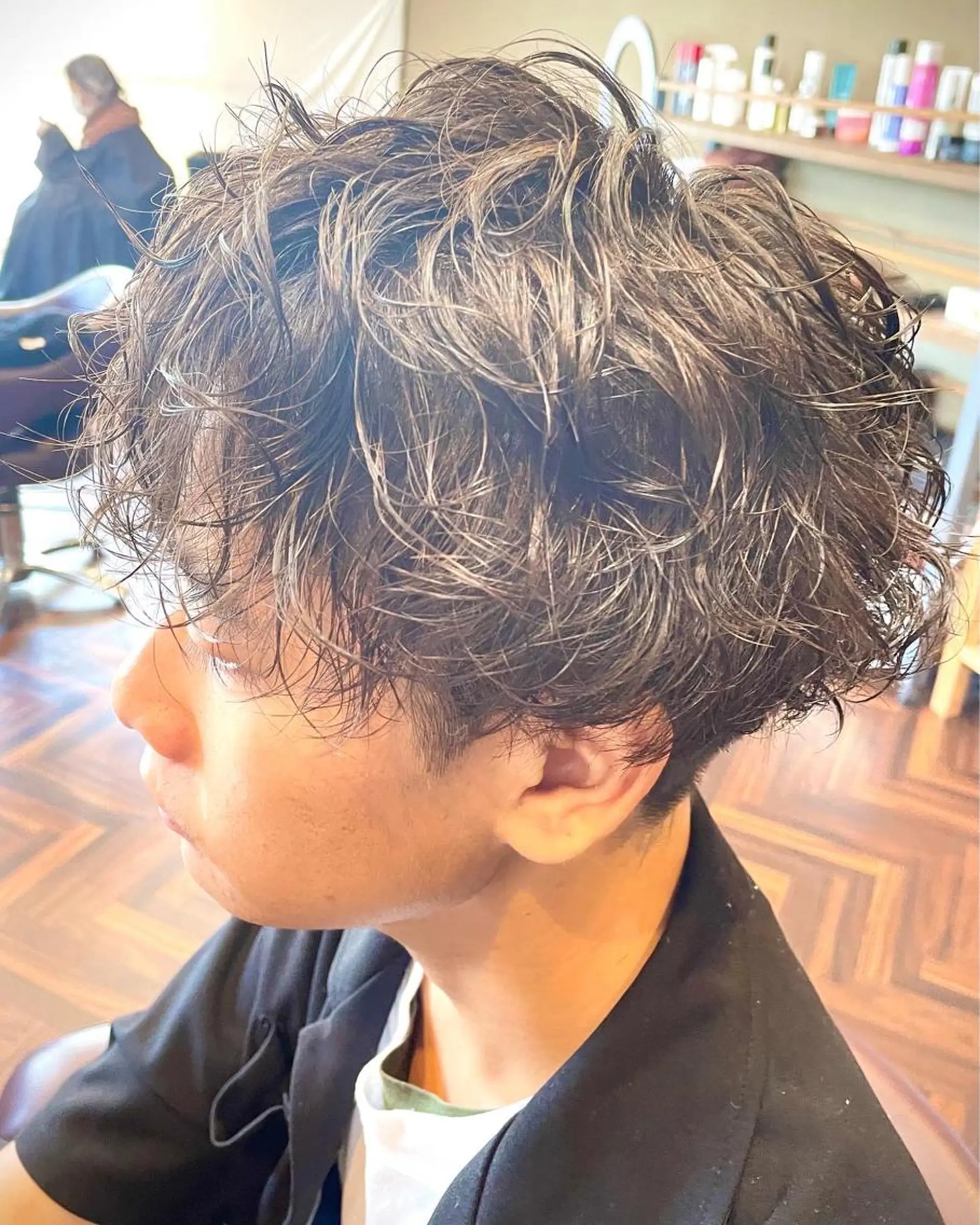 ショート メンズ メンズパーマ カット パーマ トリートメント FLAGS YAMATOのヘアスタイル
