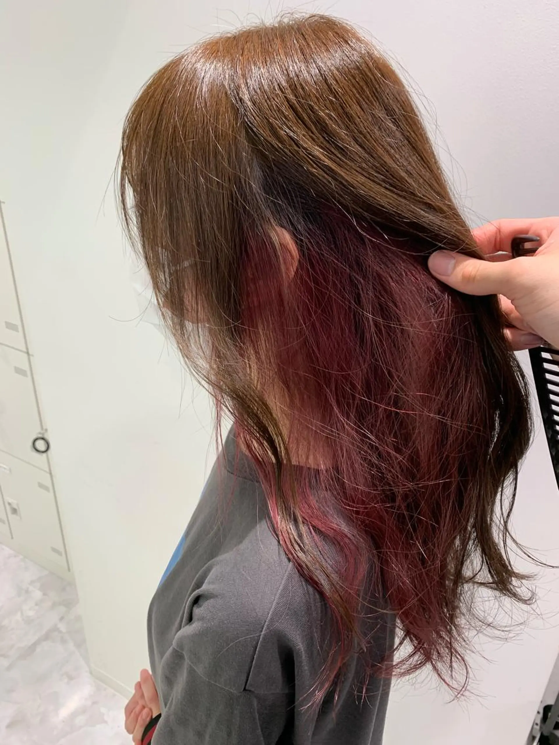 セミロング カラー メンズパーマ特化 TAIGAのヘアスタイル