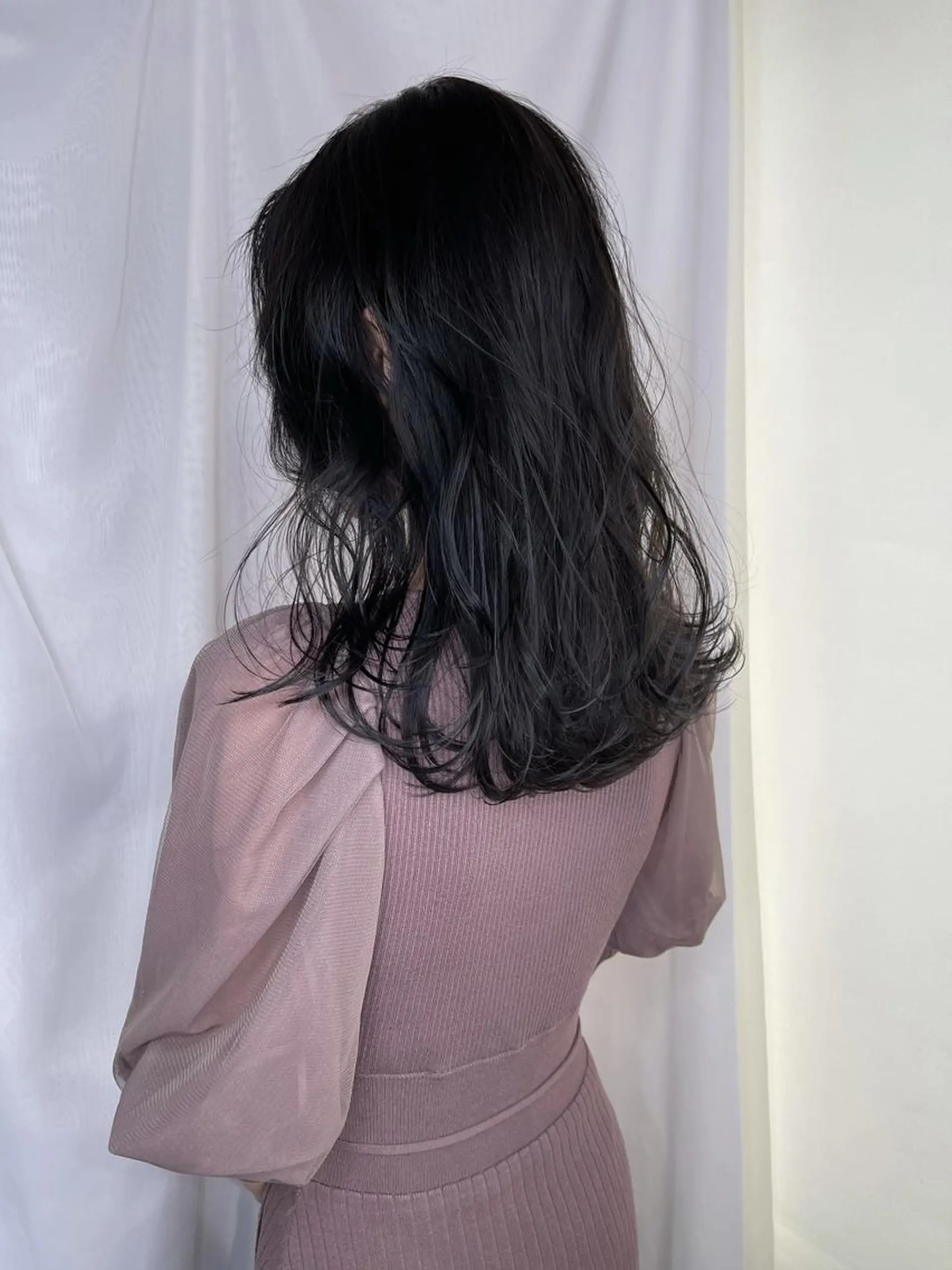 ミディアム カット ヘアカラー トリートメント 早瀬裕之 パーマのヘアスタイル