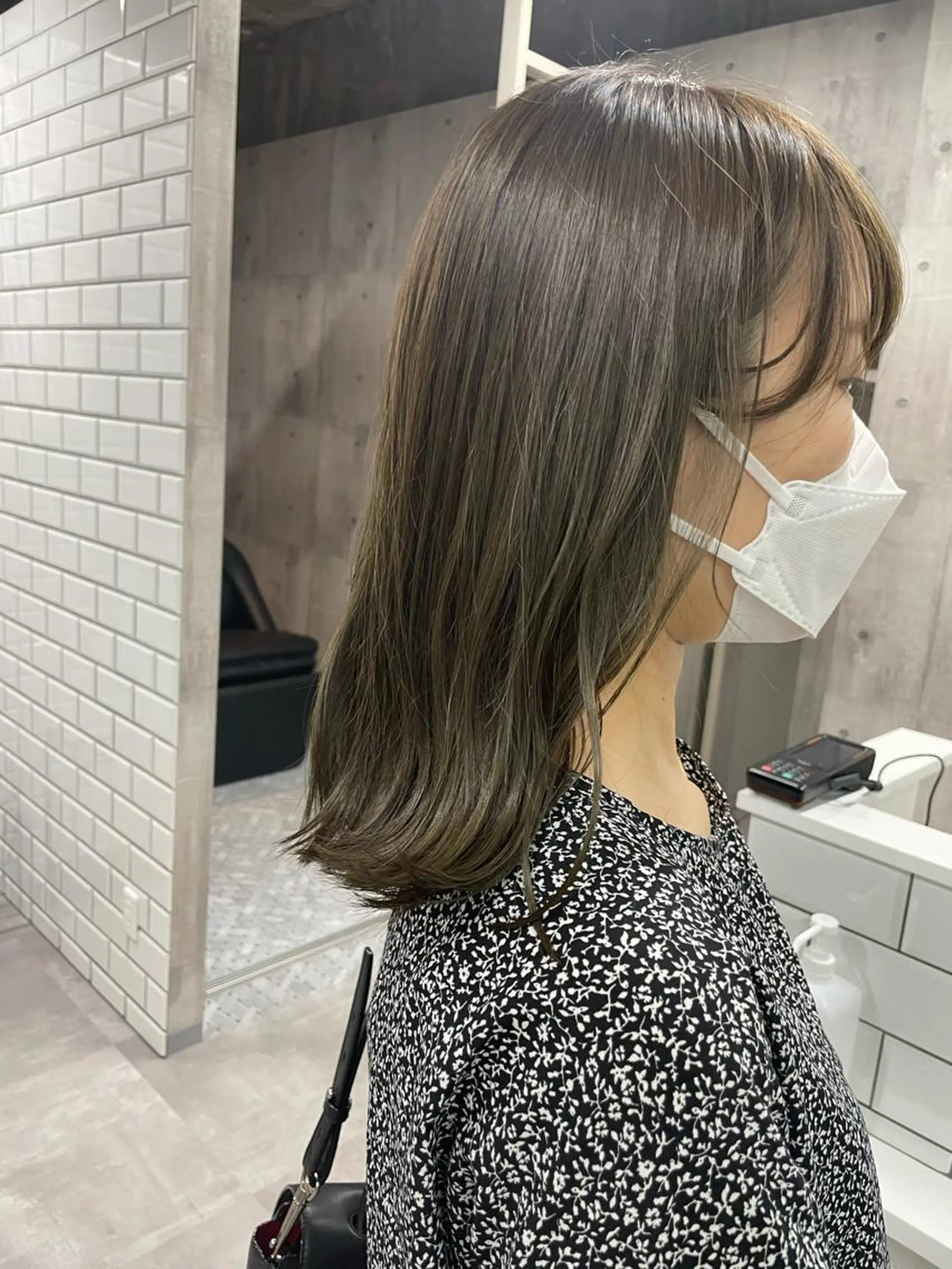 ミディアム カラー ヘアカラー トリートメント タケダケイ /ショート/ボブのヘアスタイル