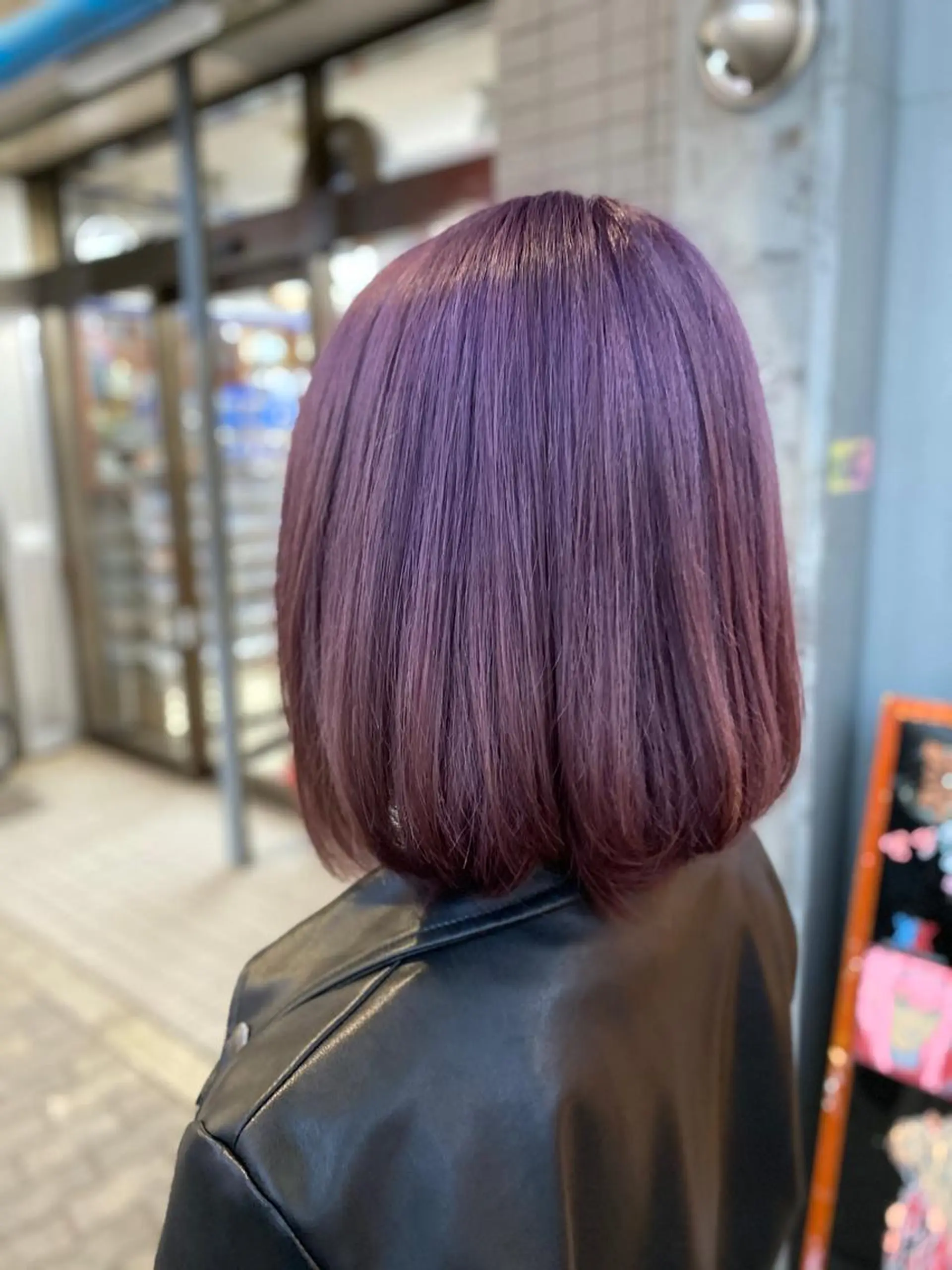 ミディアム パープルカラー ヘアカラー ゆぴ☾‪/推しカラー /ハイトーンのヘアスタイル