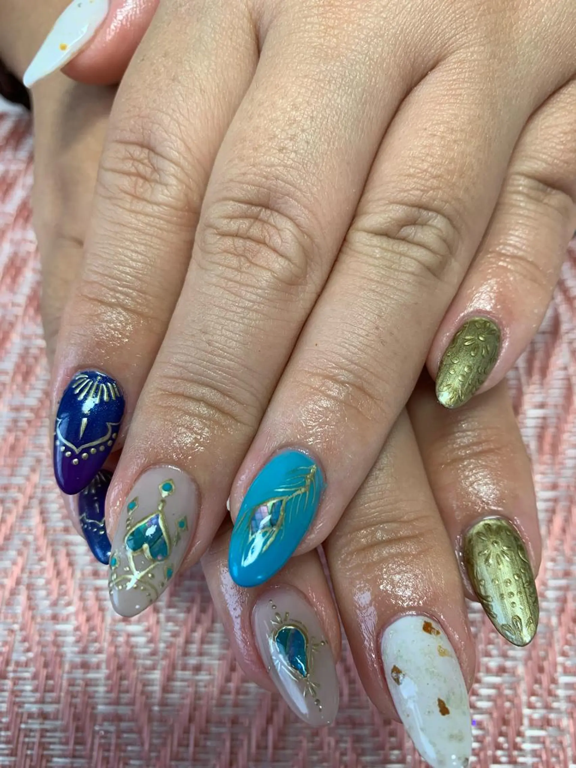 ネイル rukianail 新里のネイルデザイン