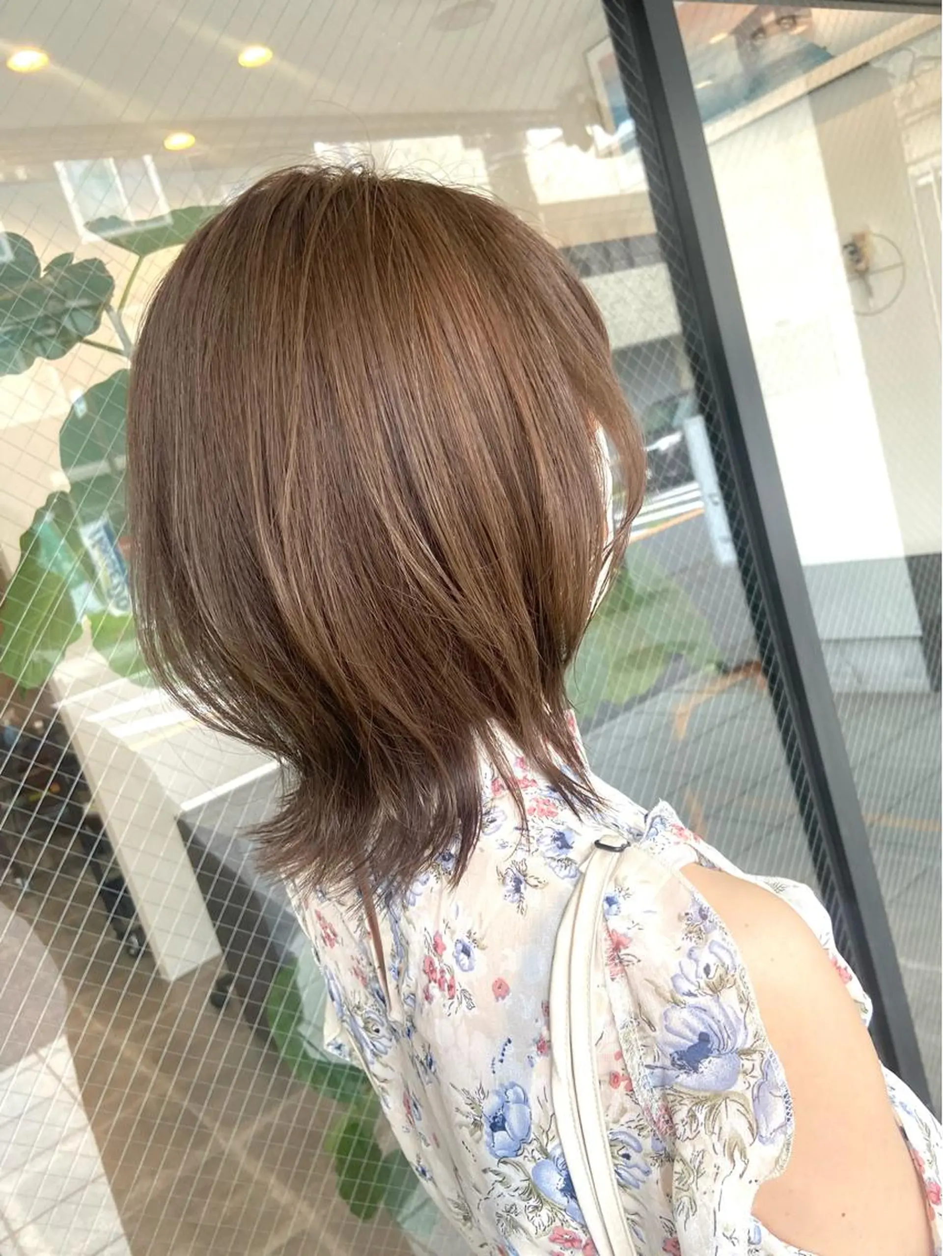 ミディアム くびれヘア 柏韓国ヘア 白石芽衣のヘアスタイル