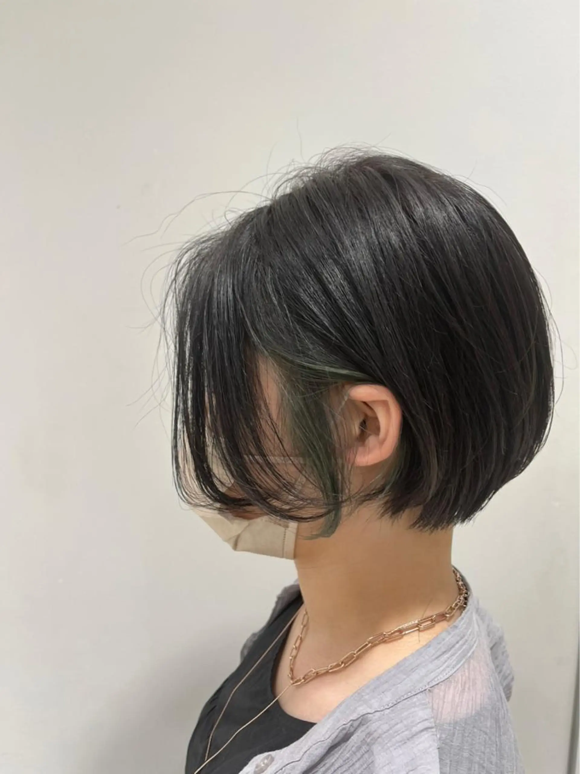 ショート カラー メンズモテパーマ💙 fuwaのヘアスタイル