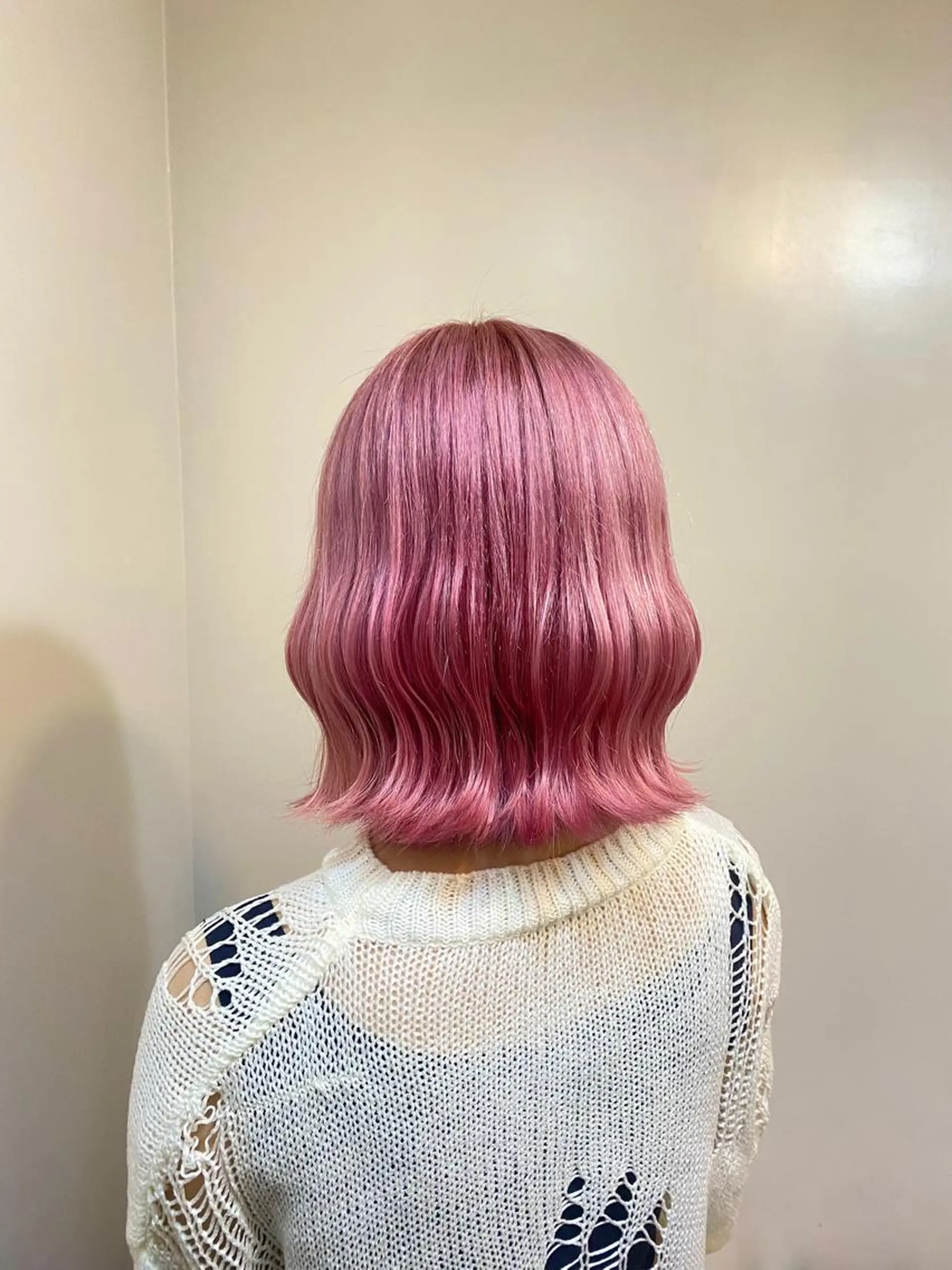 ミディアム カラー ヘアカラー ブリーチ毛対応酸性 ストレート🌈サキのヘアスタイル