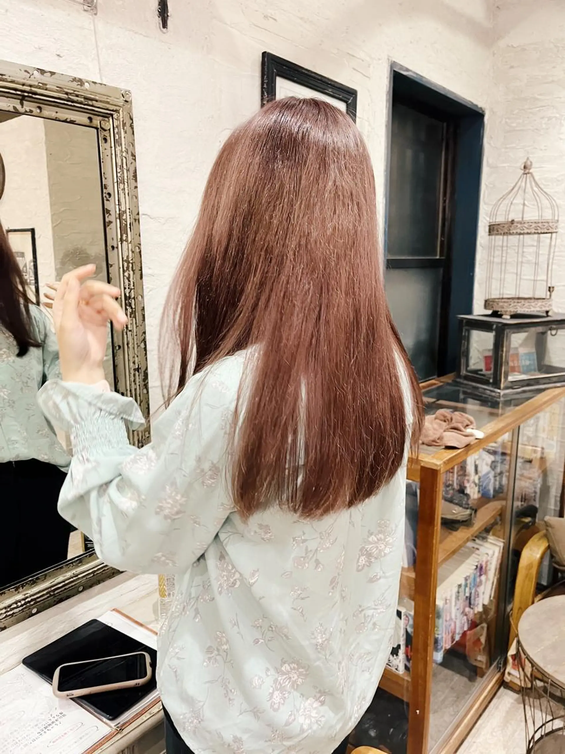 ミディアム カラー ハイライト🌟/ ボブ/豊田のヘアスタイル