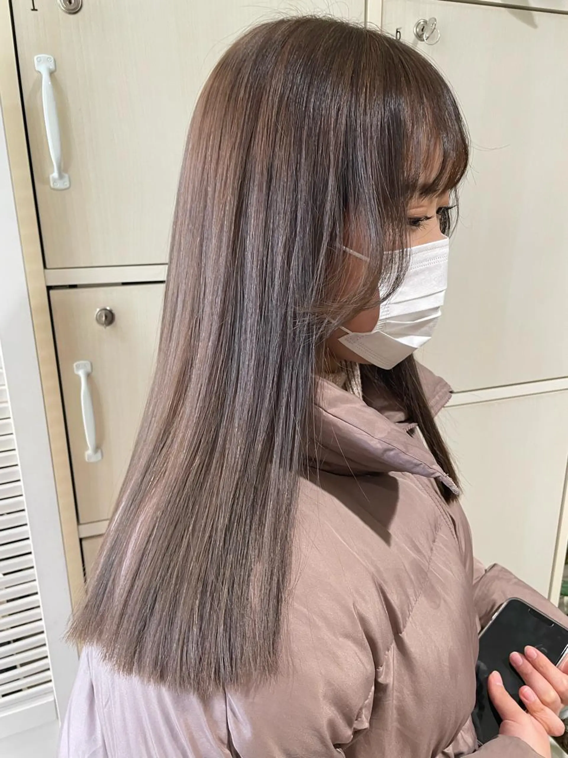 セミロング カラー exfa sakura🪞のヘアスタイル