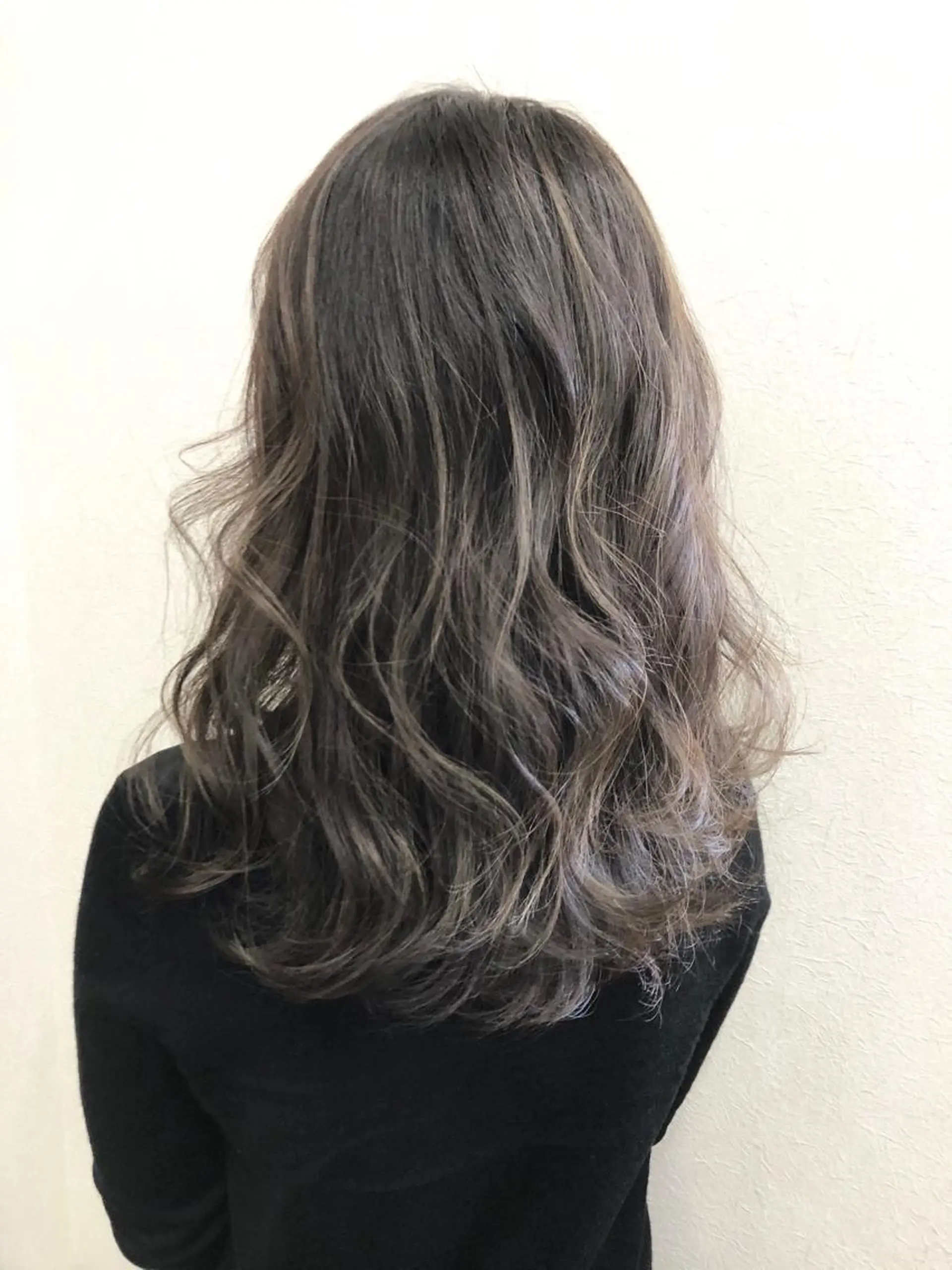 セミロング カラー ヘアアレンジ グレージュ Asian Hair &Eyebrowのヘアスタイル