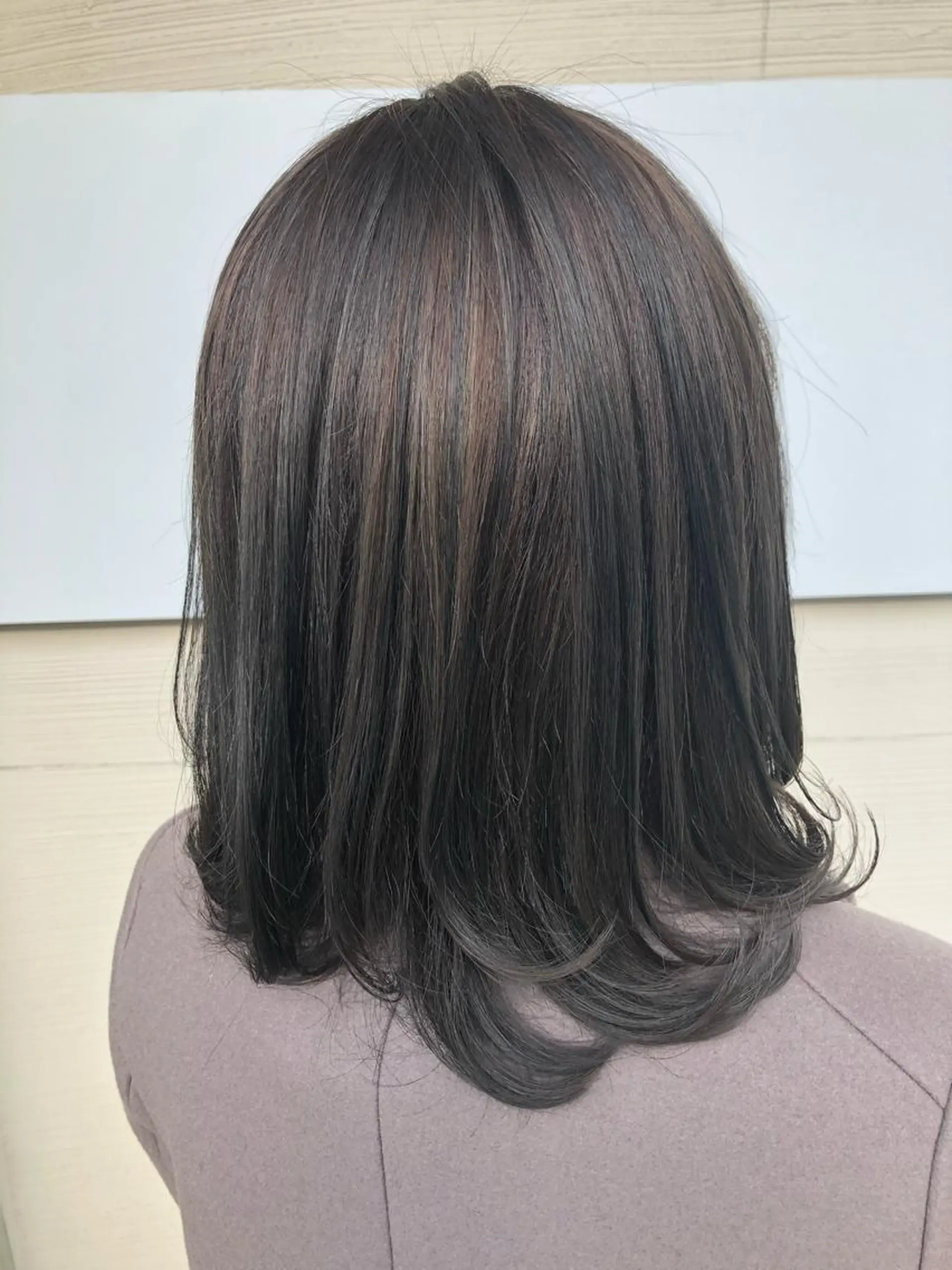 ミディアム カラー グレージュ イルミナカラー ヘアカラー トリートメント ✨髪質改善✨ 田西　基彦のヘアスタイル