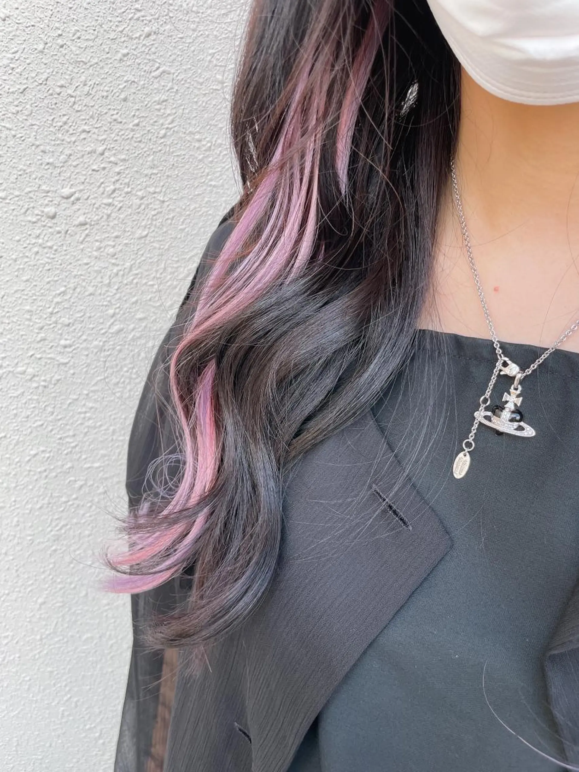 カラー ヘアアレンジ シールエクステ インナーカラー エクステ ヘアセット🎀耳つぼ 👂💎MONAMIのヘアスタイル