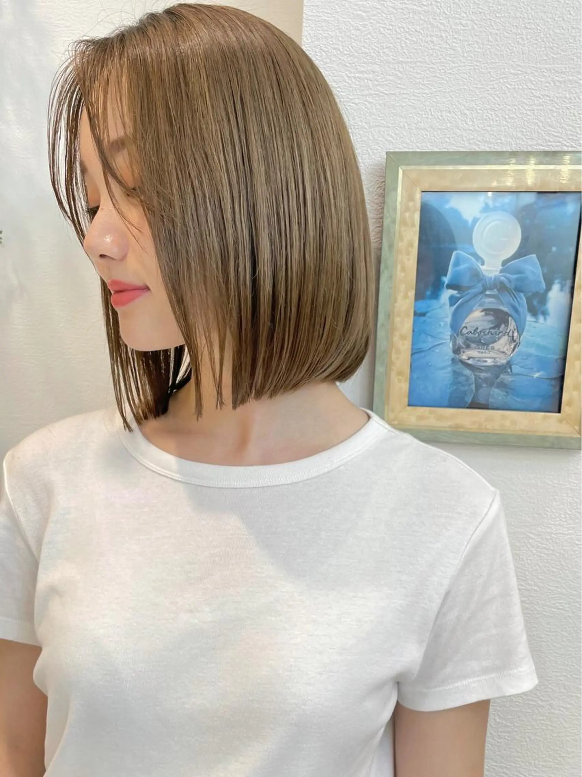 ミディアム カラー ヘアアレンジ ✨コテ巻き風パーマ ✨川合佑哉のヘアスタイル