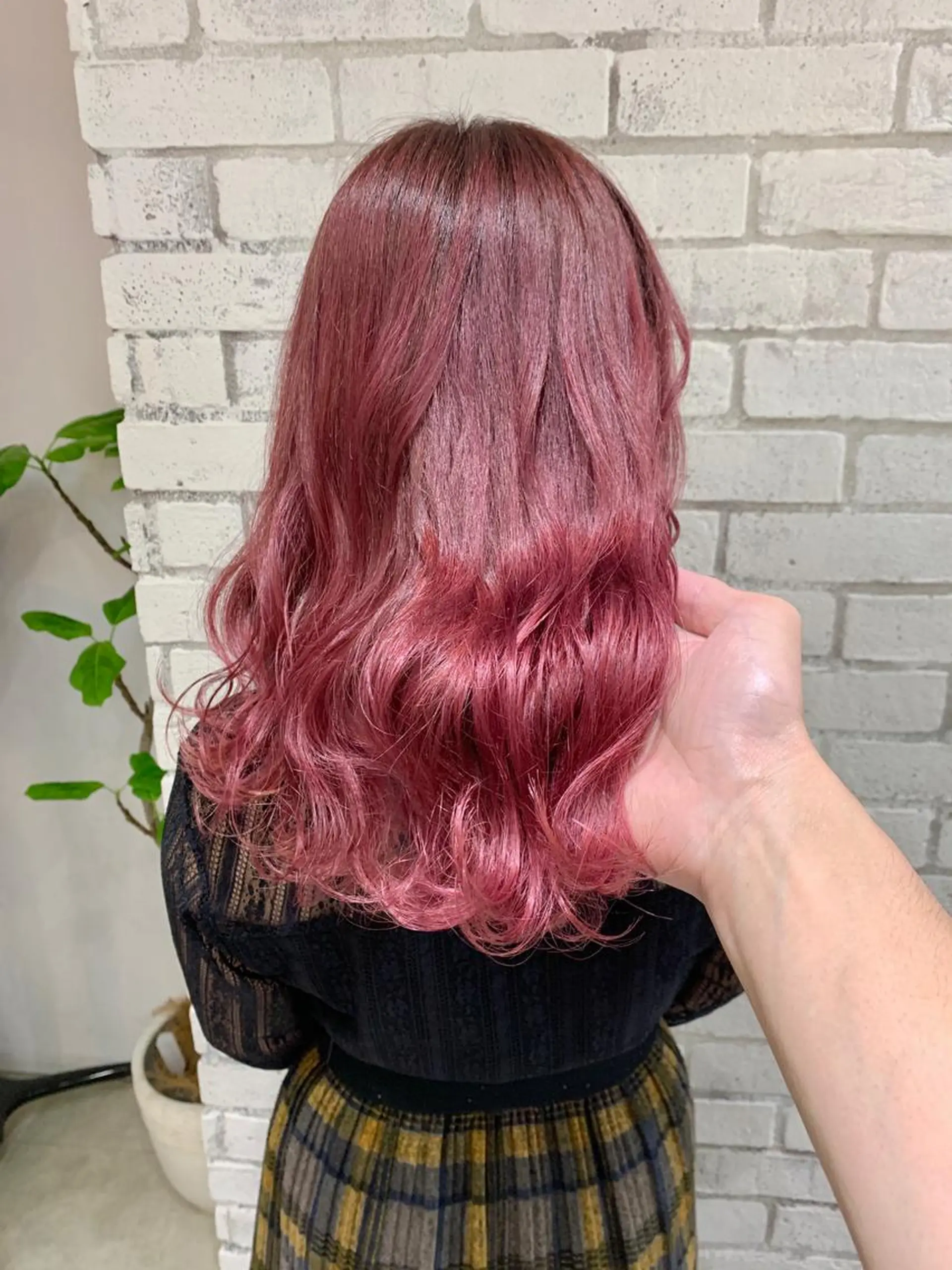 カラー ヘアアレンジ ブリーチ ケアブリーチ ピンクカラー ヘアカラー トリートメント 縮毛矯正/美髪 髪質改善/石田幸輔のヘアスタイル