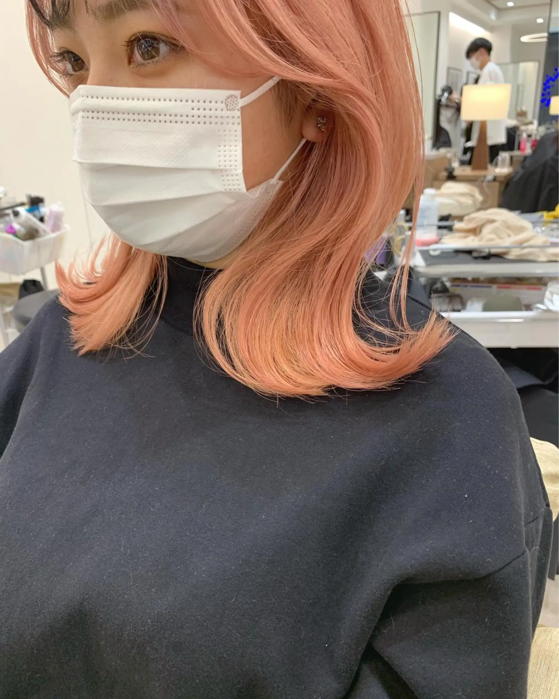 ミディアム カラー 韓国風/顔周りカット /髪質改善RYOTAのヘアスタイル