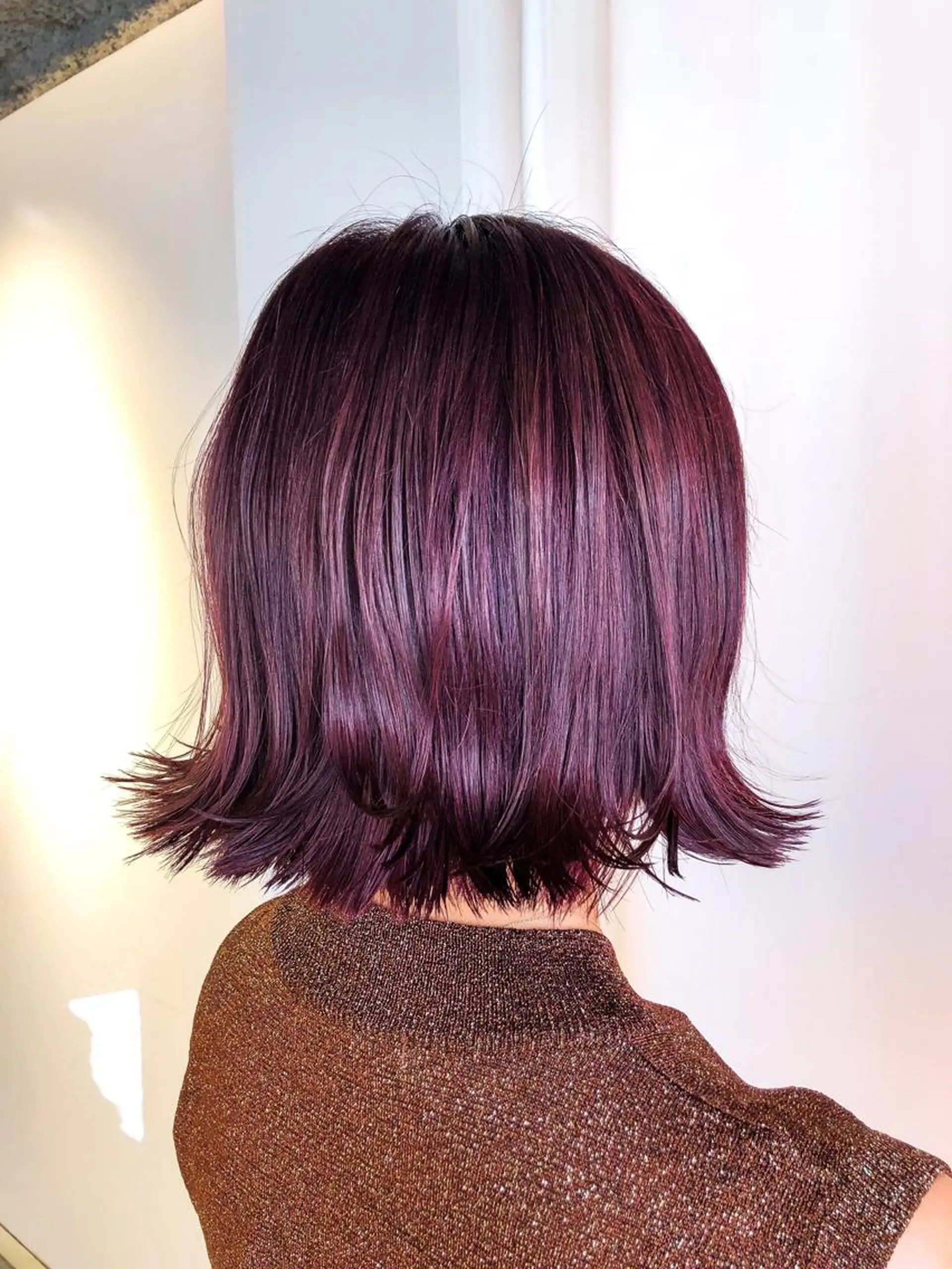 ミディアム カラー ヘアアレンジ イルミナカラー ヘアカラー トリートメント ヘッドスパ レイヤー×ヘッドスパ ＊保田遥＊のヘアスタイル