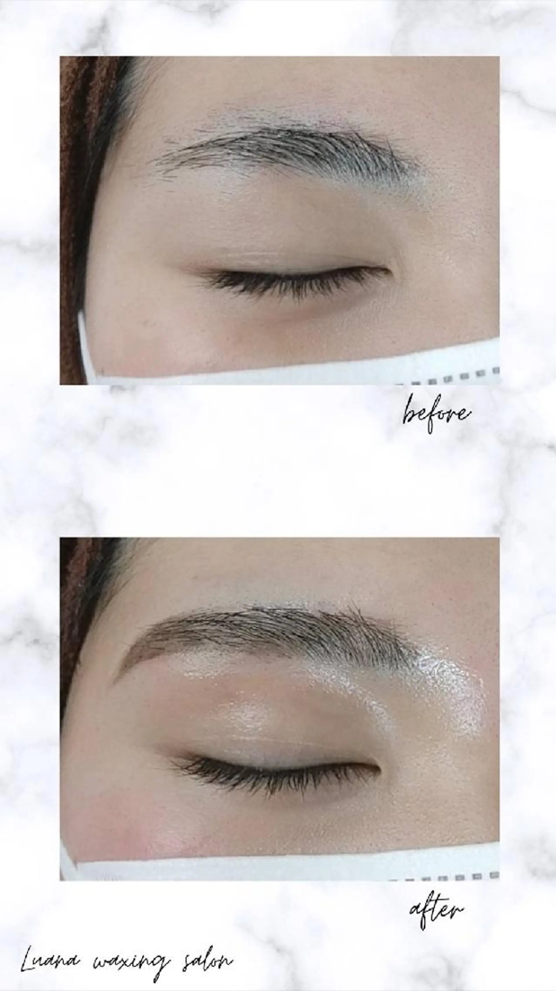 アイブロウ 眉毛ワックス脱毛 Luana wax 🐚根本のエステ・リラクイメージ