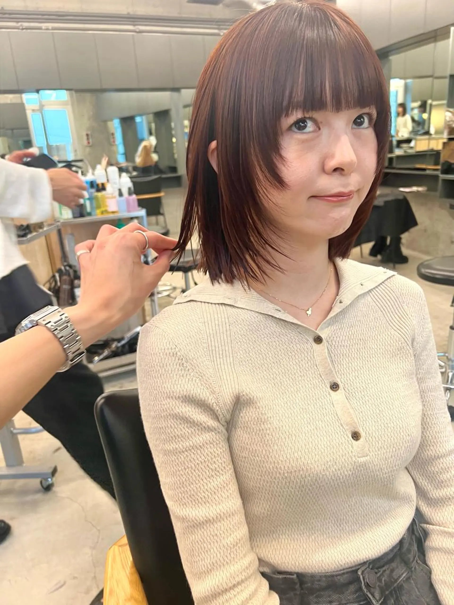 ショート カラー レイヤーカット カット ヘアカラー sakoda shunkiのヘアスタイル