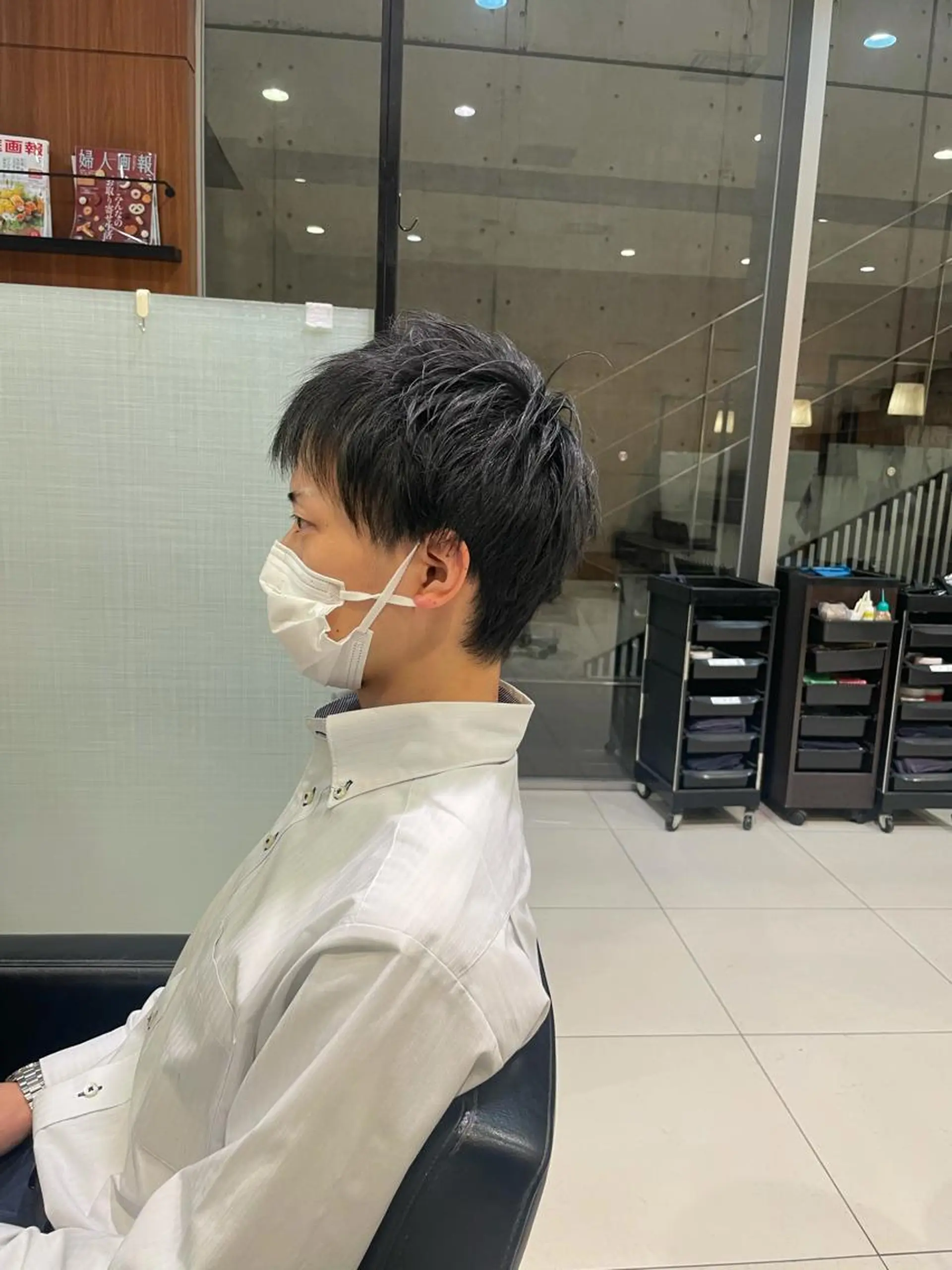 ショート メンズ 髙田 千華 髪質改善ストレートのヘアスタイル