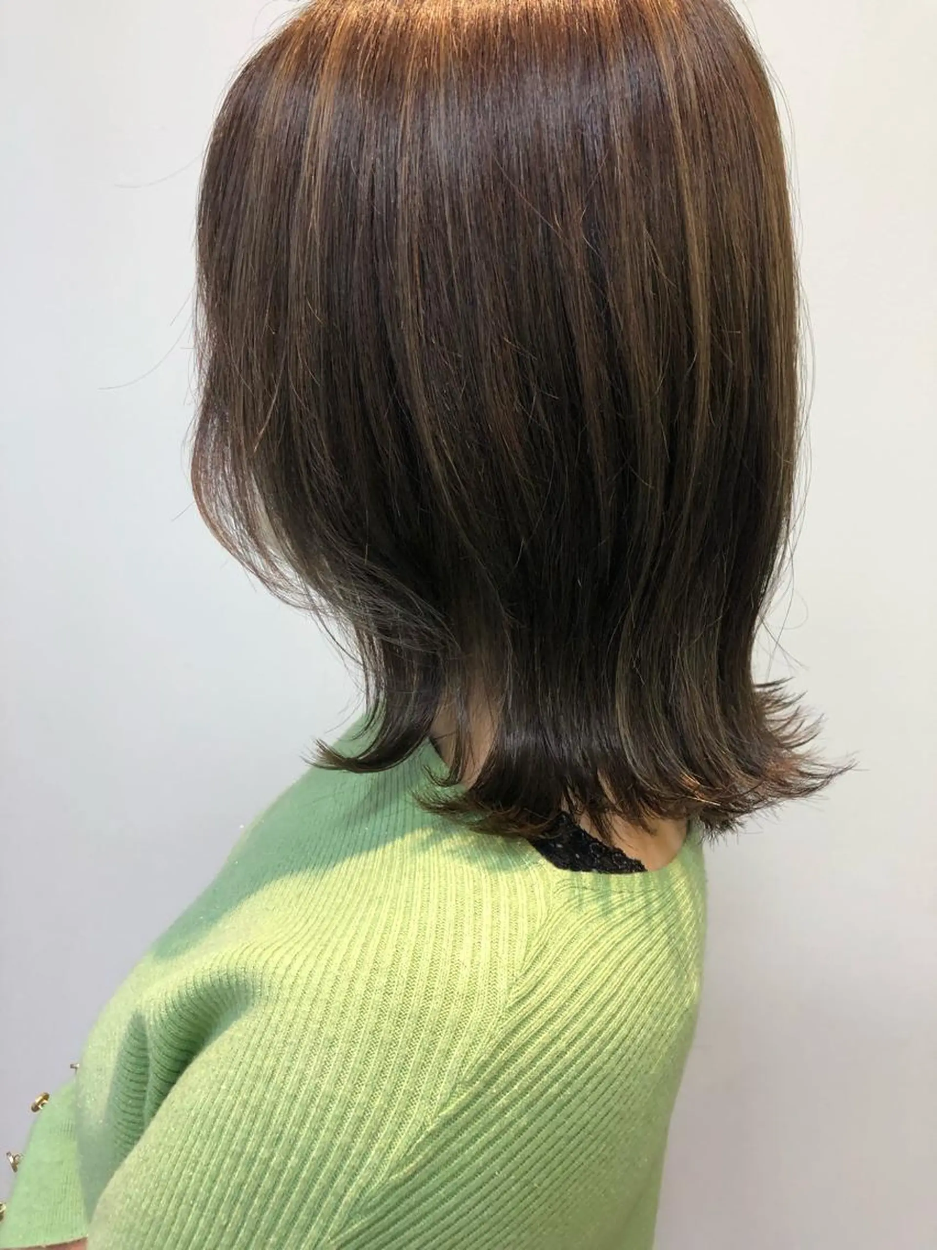 ミディアム カラー パーマ ヘアアレンジ ❣️倉敷❣️美髪 カラー能登一成のヘアスタイル