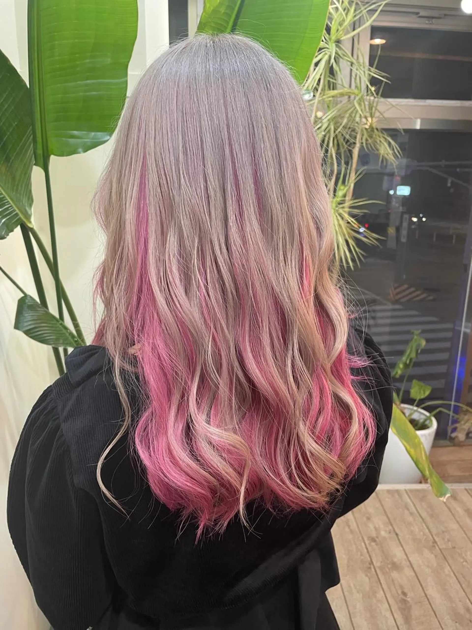 ロング カラー シールエクステ バレイヤージュ ブリーチ ケアブリーチ ダブルカラー カット ヘアカラー WEST OLAND加藤圭介のヘアスタイル