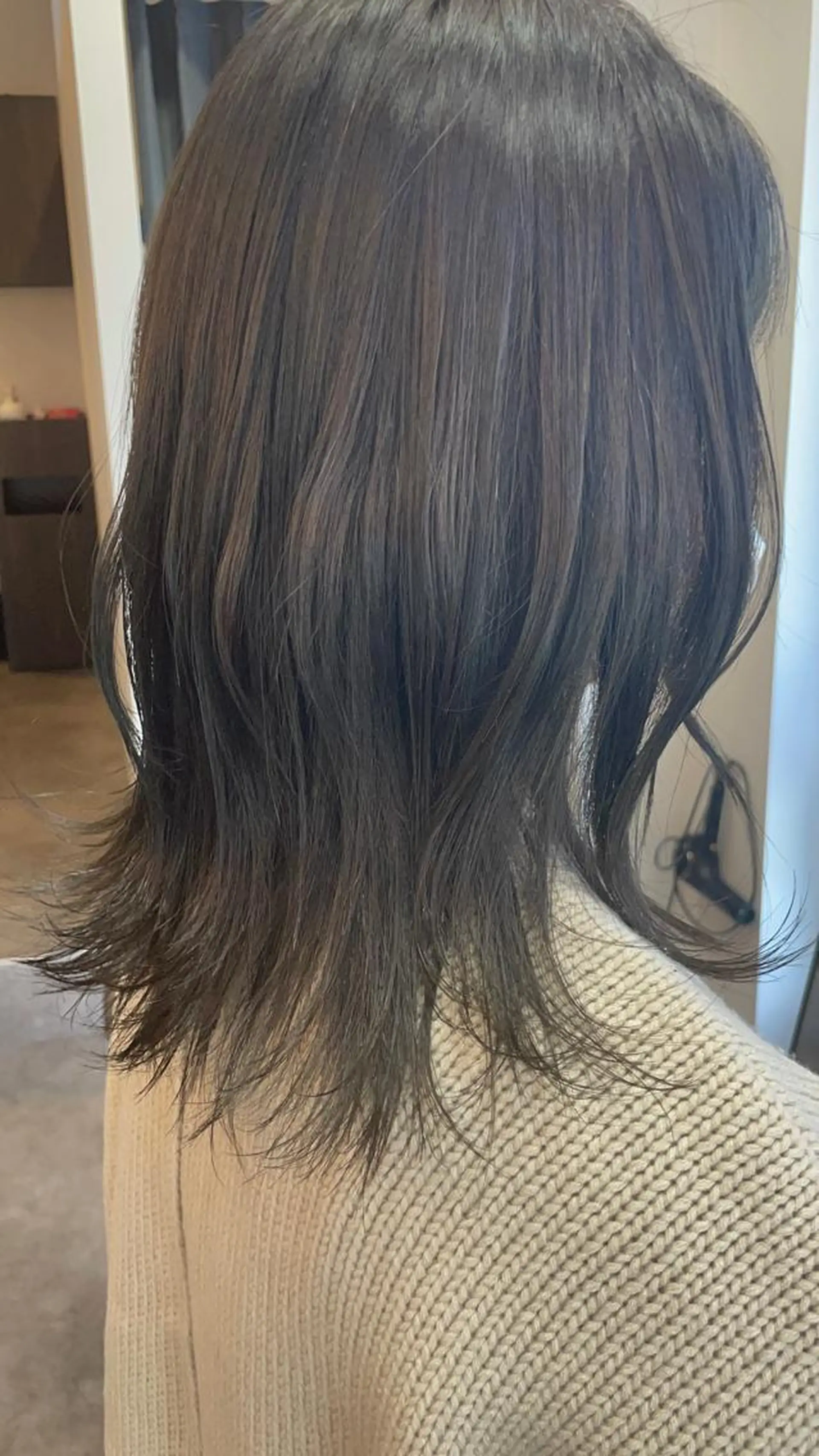 ミディアム カラー アッシュ 透明感カラー オリーブアッシュ ボブ/髪質改善/ soiナカジママドリのヘアスタイル