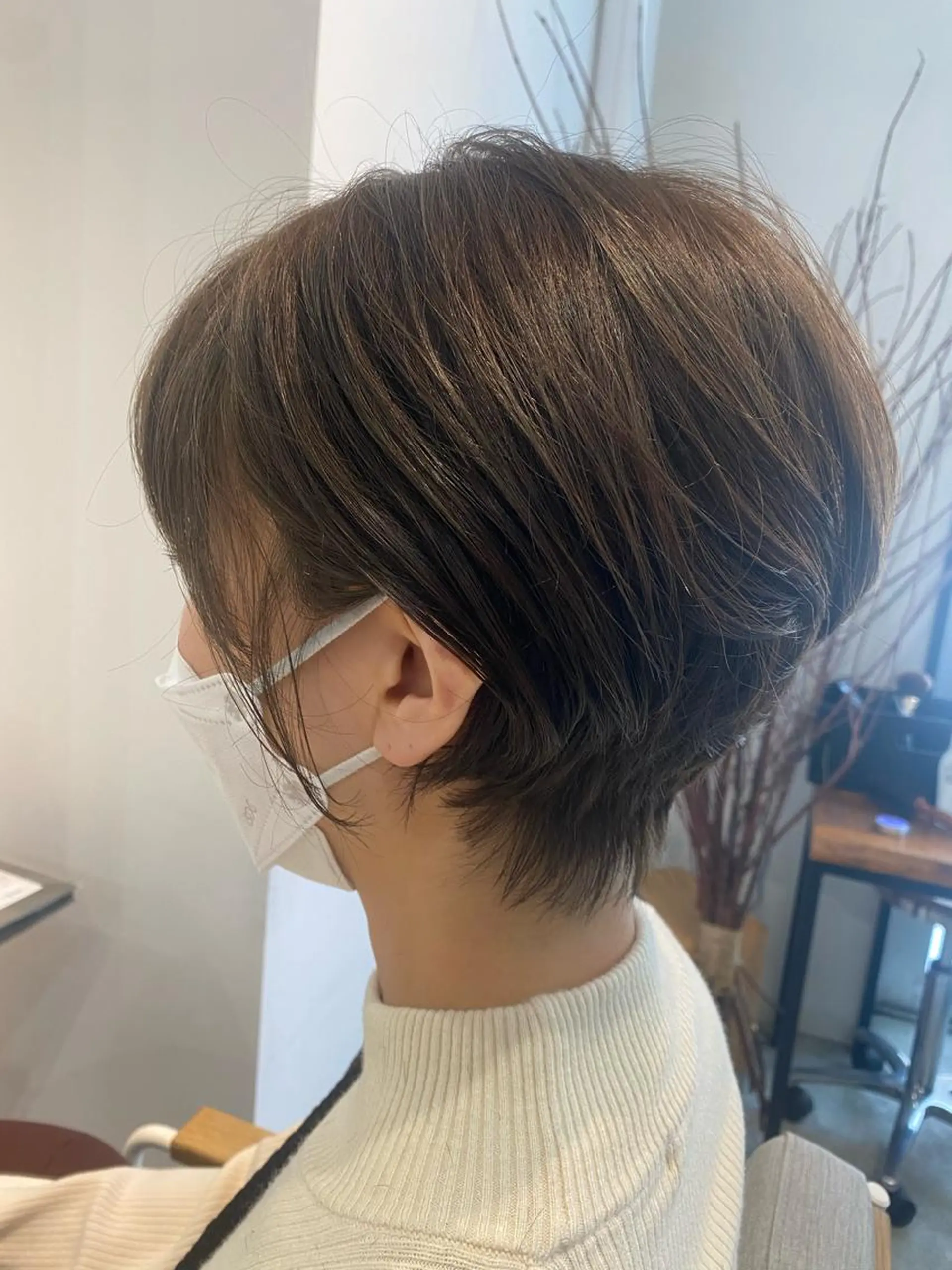 ショート くびれヘア ショートヘア カット ヘアカラー Linda所属・高橋 侑莉亜のヘアスタイル