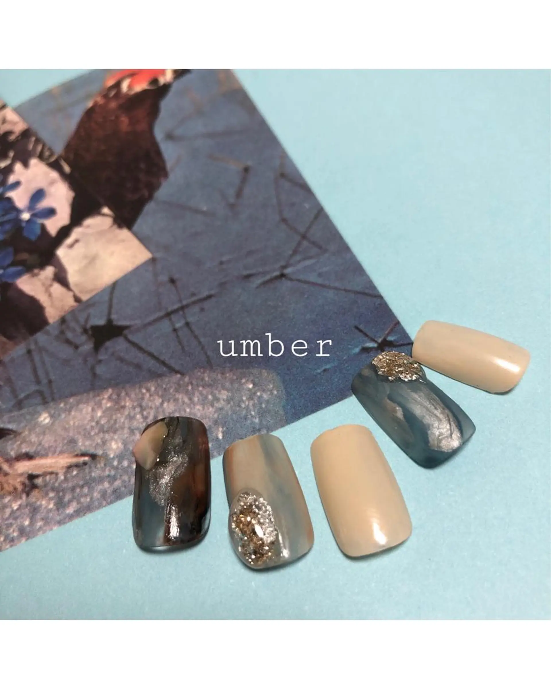 ネイル ハンドネイル umber 三茶1分のネイルデザイン