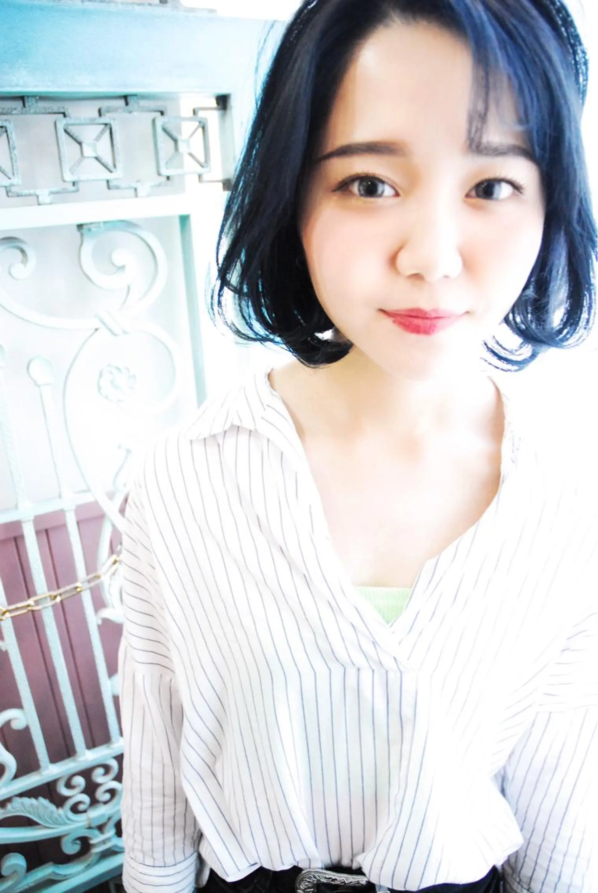 ミディアム カラー パーマ ヘアアレンジ メンズ ヘアセット 表参道Lise おおいしおりのヘアスタイル