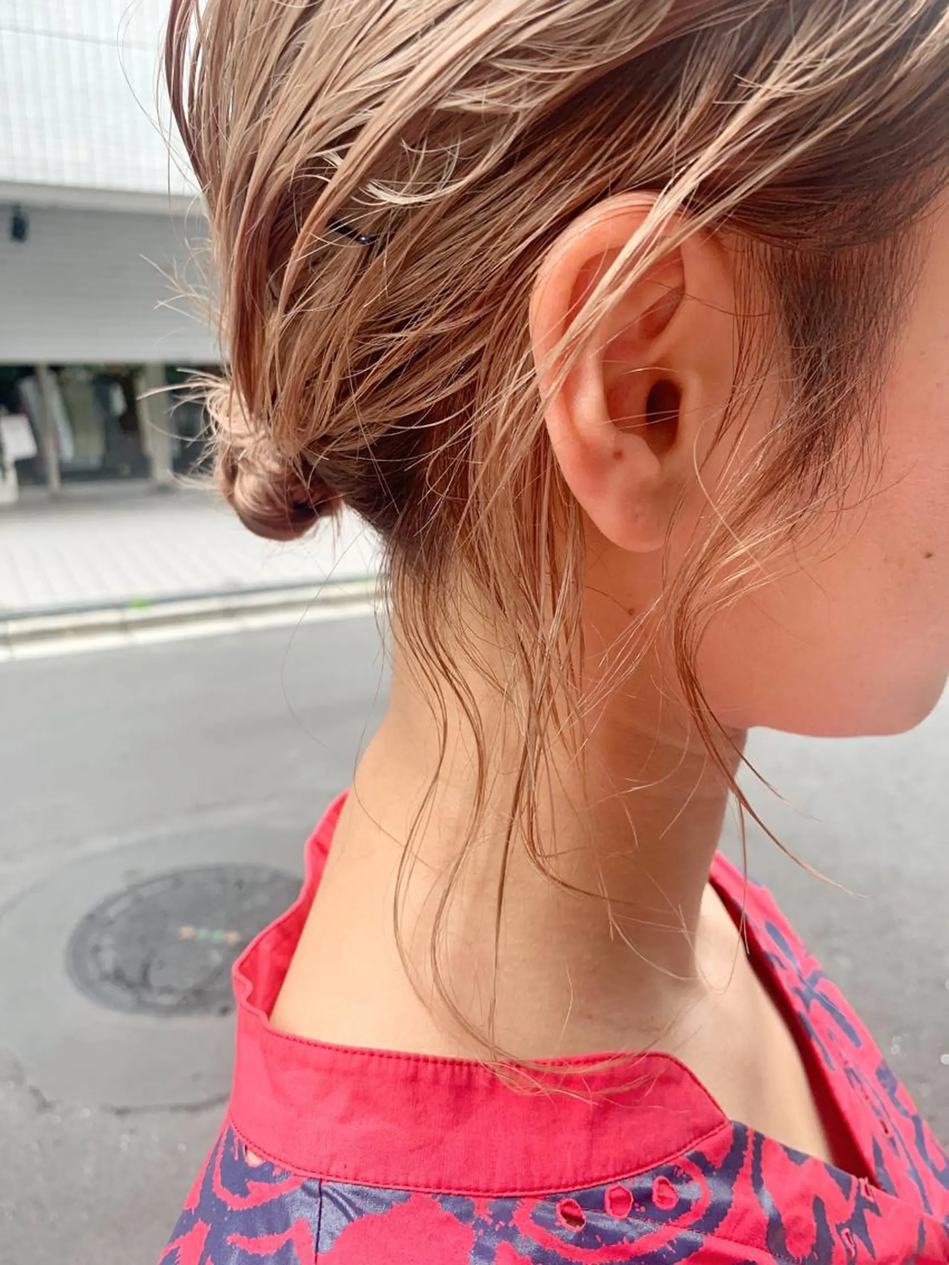 ミディアム ハイトーンNo.1✨ パーマ✨イマイタツヤのヘアスタイル