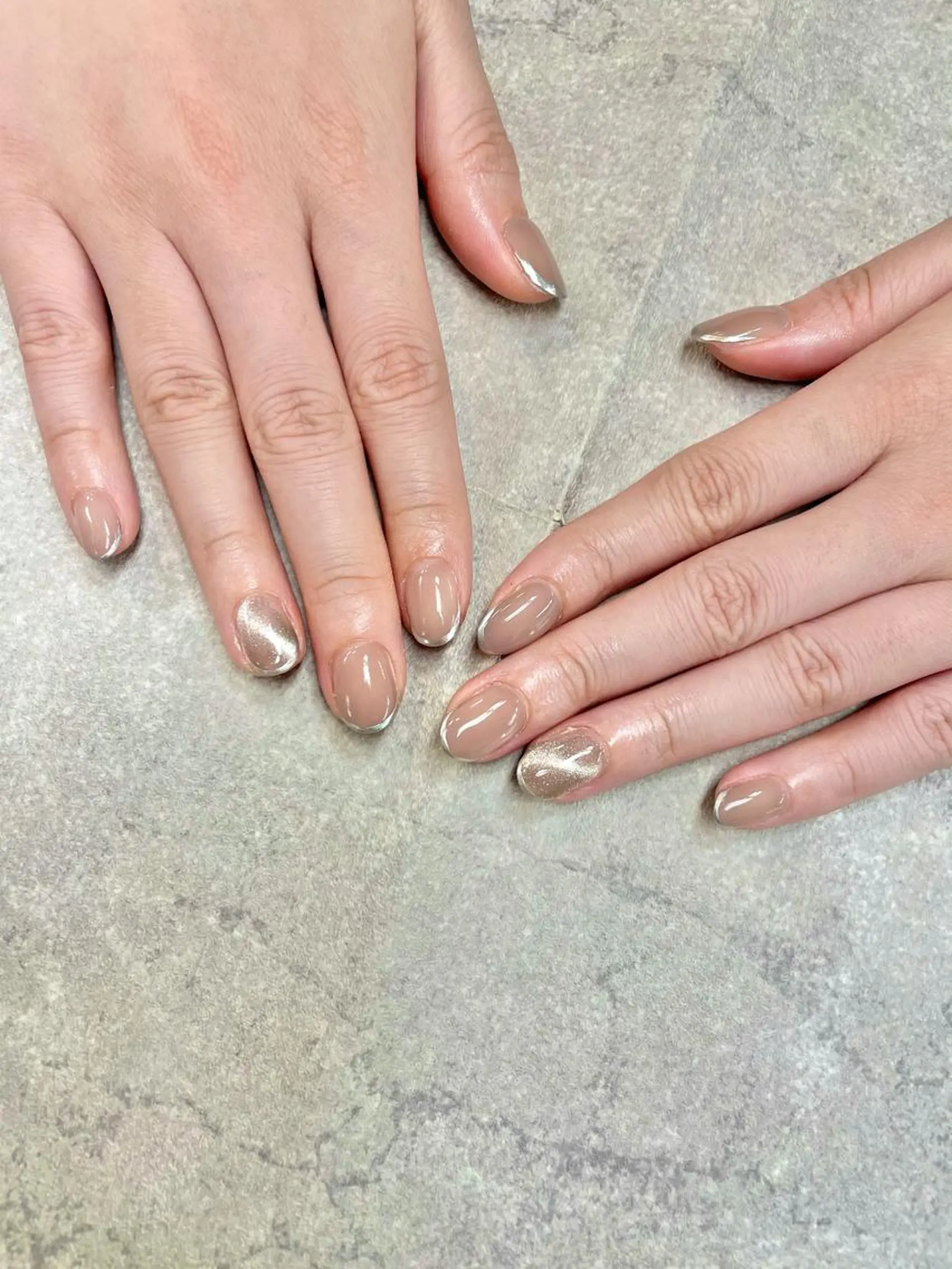 ネイル ラメ(グリッター) マグネットネイル ワンカラーネイル ハンドネイル FASTNAIL PLUS 新宿店のネイルデザイン