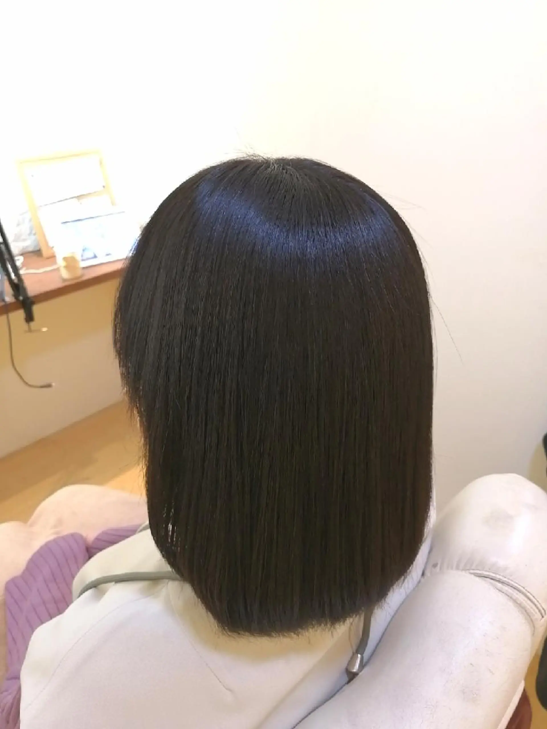 ミディアム 縮毛矯正 鈴木 さやかのヘアスタイル