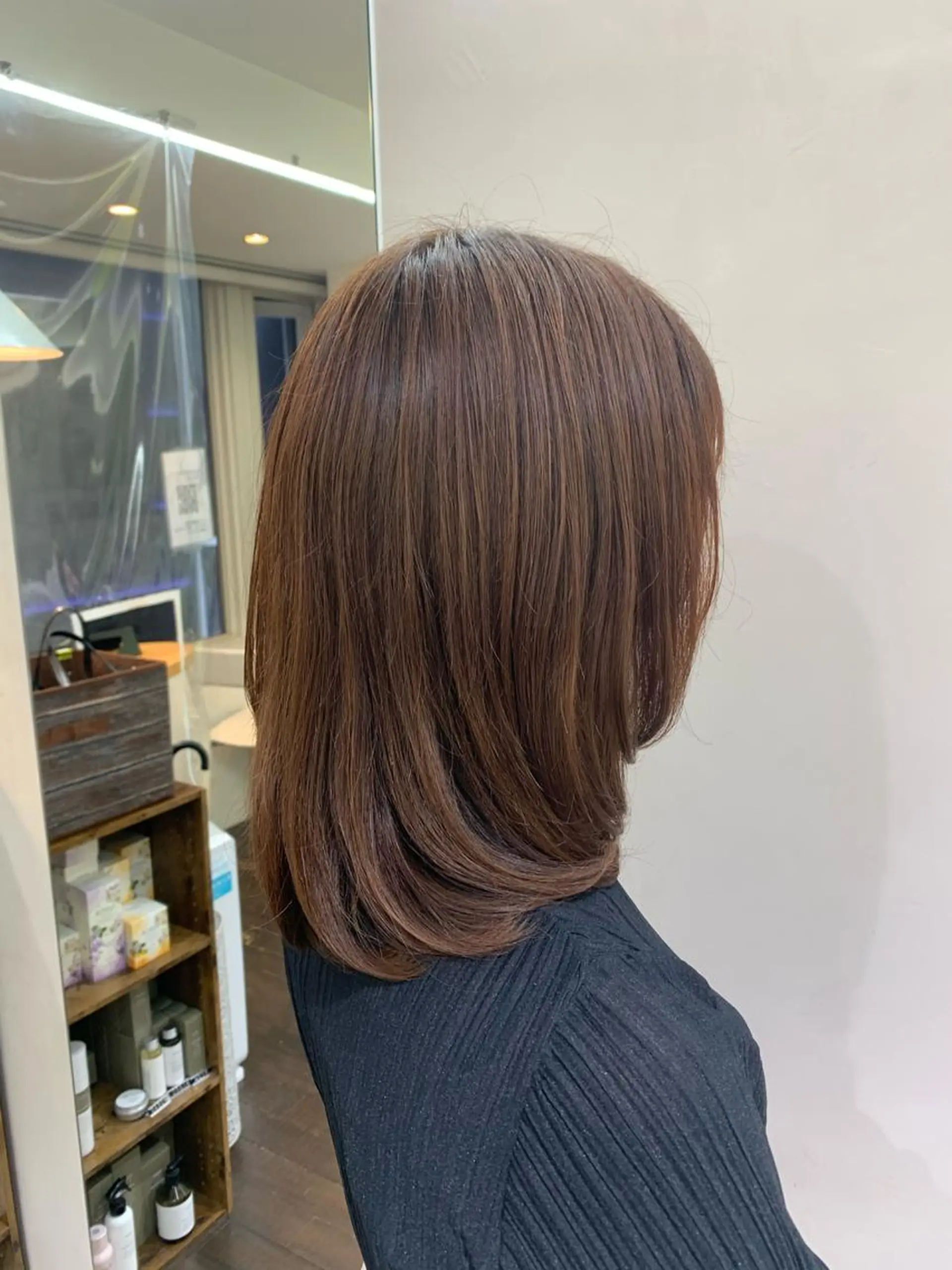 ミディアム デジタルパーマ🫧 韓国風ヘア🫧サクラのヘアスタイル