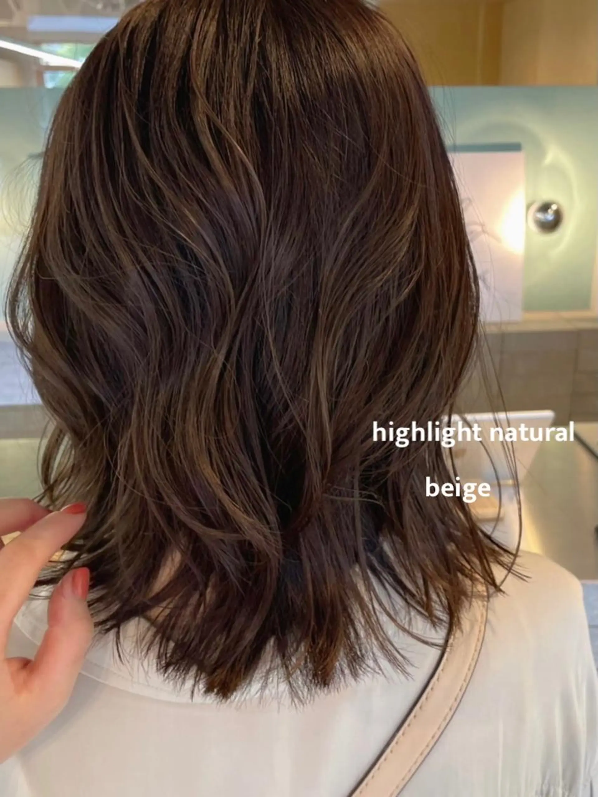 セミロング カラー パーマ cipre miyabiのヘアスタイル