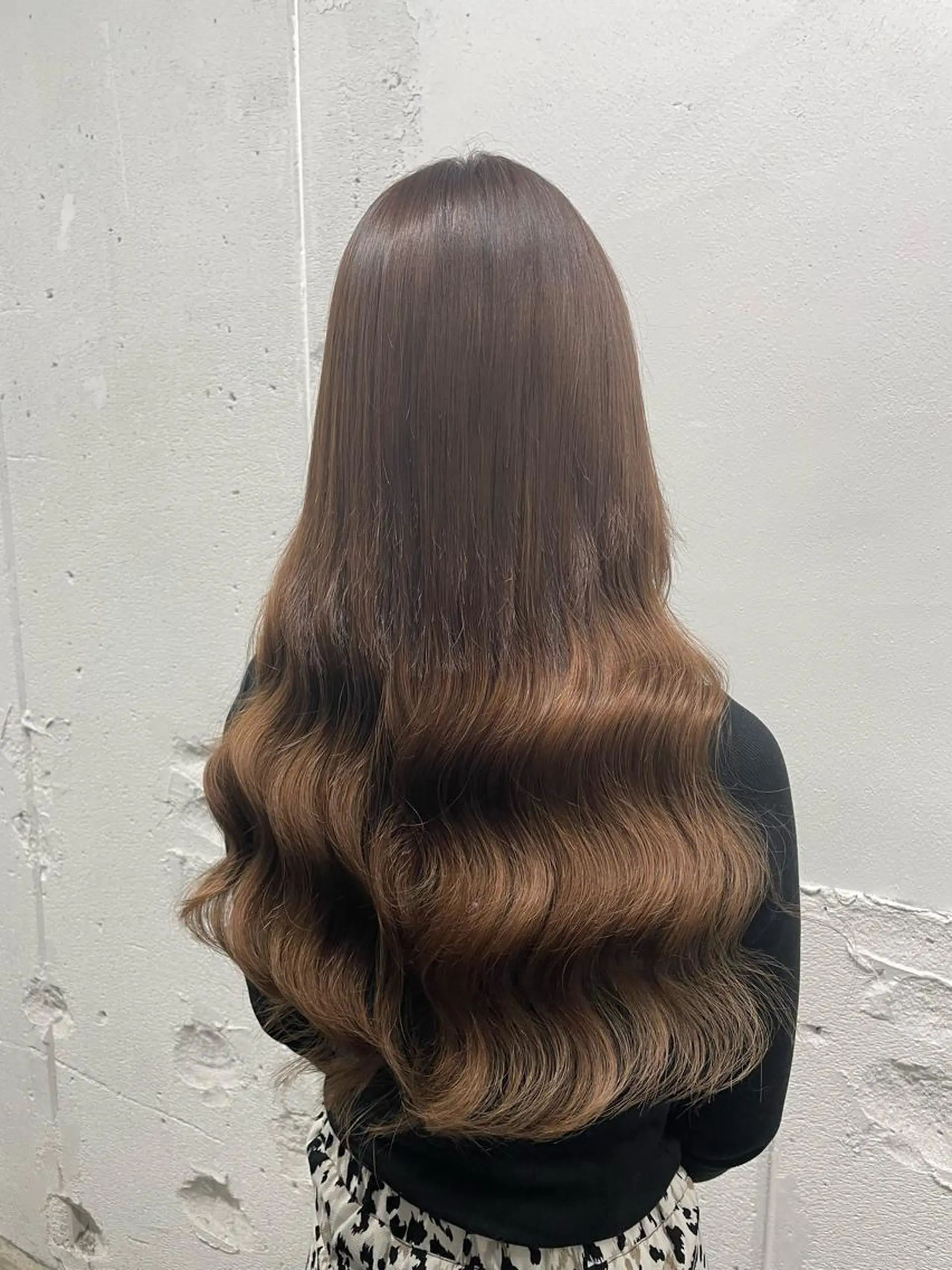 ロング カラー シールエクステ バレイヤージュ ミストバング ダブルカラー  フェイスフレーミング ヘアカラー エクステ 🧡艶髪ちゅるん髪 🫧🧡YUKI❄️のヘアスタイル