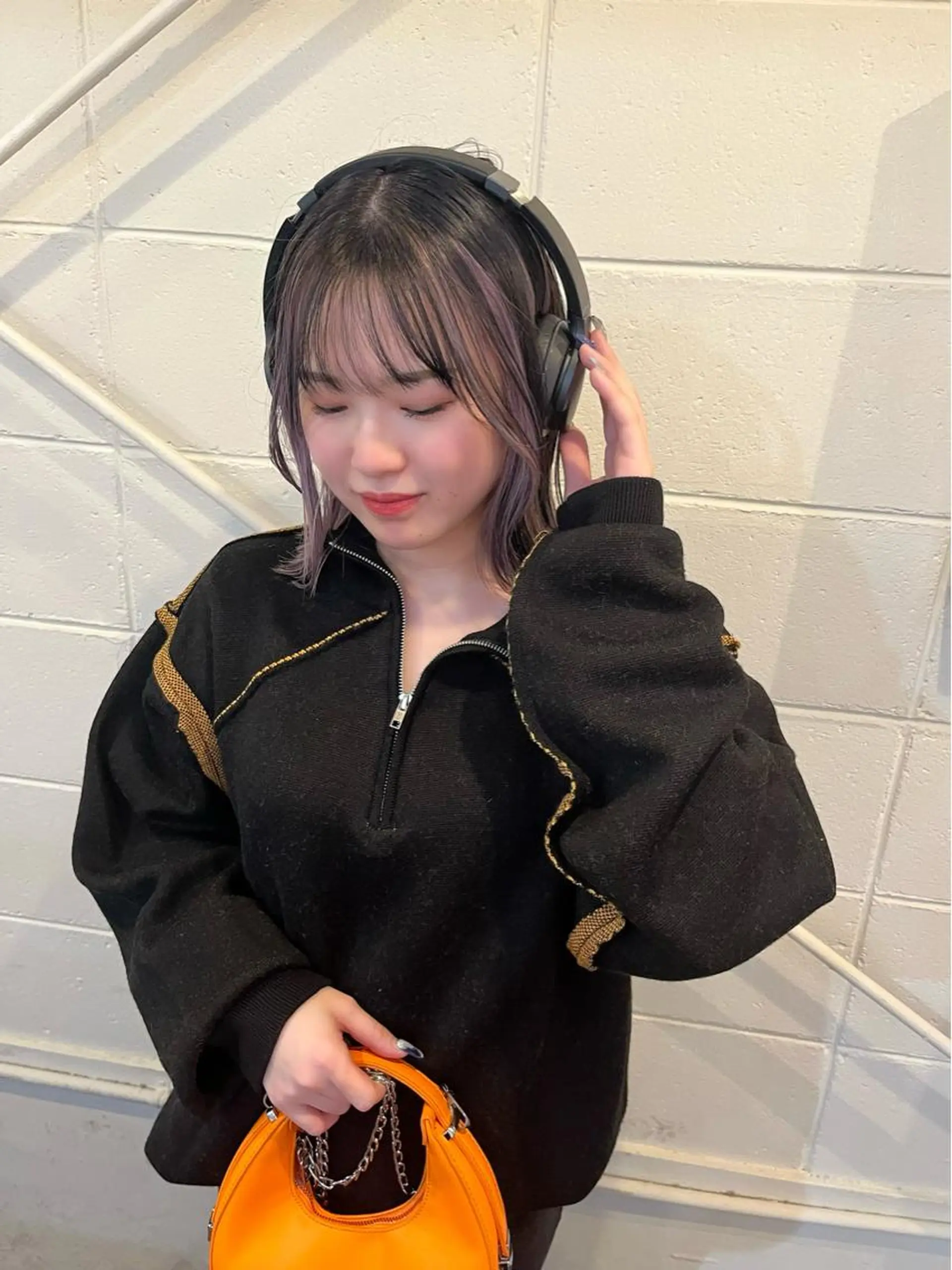 ミディアム パープルカラー Junmi/ﾁｶｼﾂ /堀江のヘアスタイル