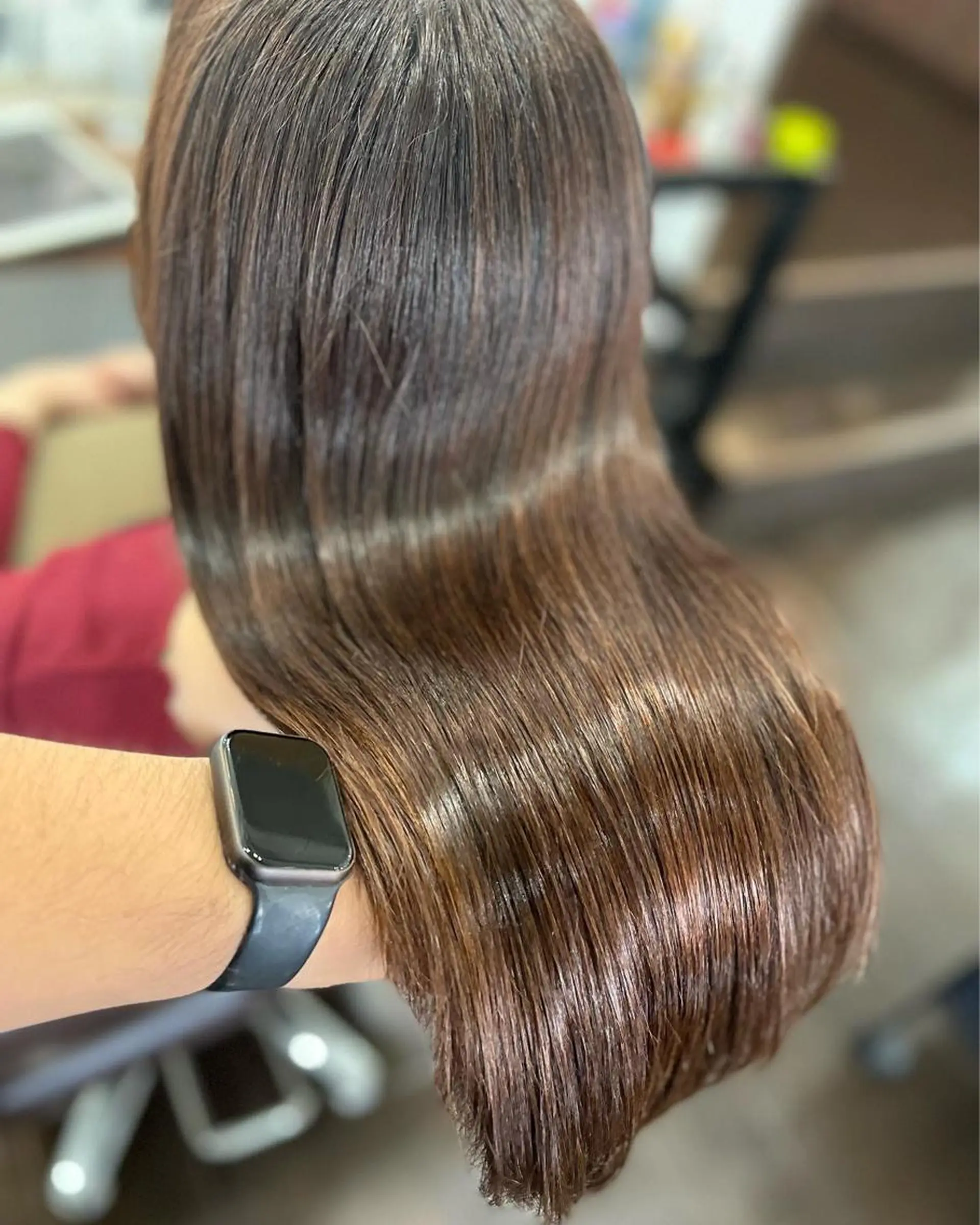 ミディアム トリートメント カット ヘアカラー トリートメント ブリーチ毛に縮毛矯正 ✨カラー✨山田 正幸のヘアスタイル