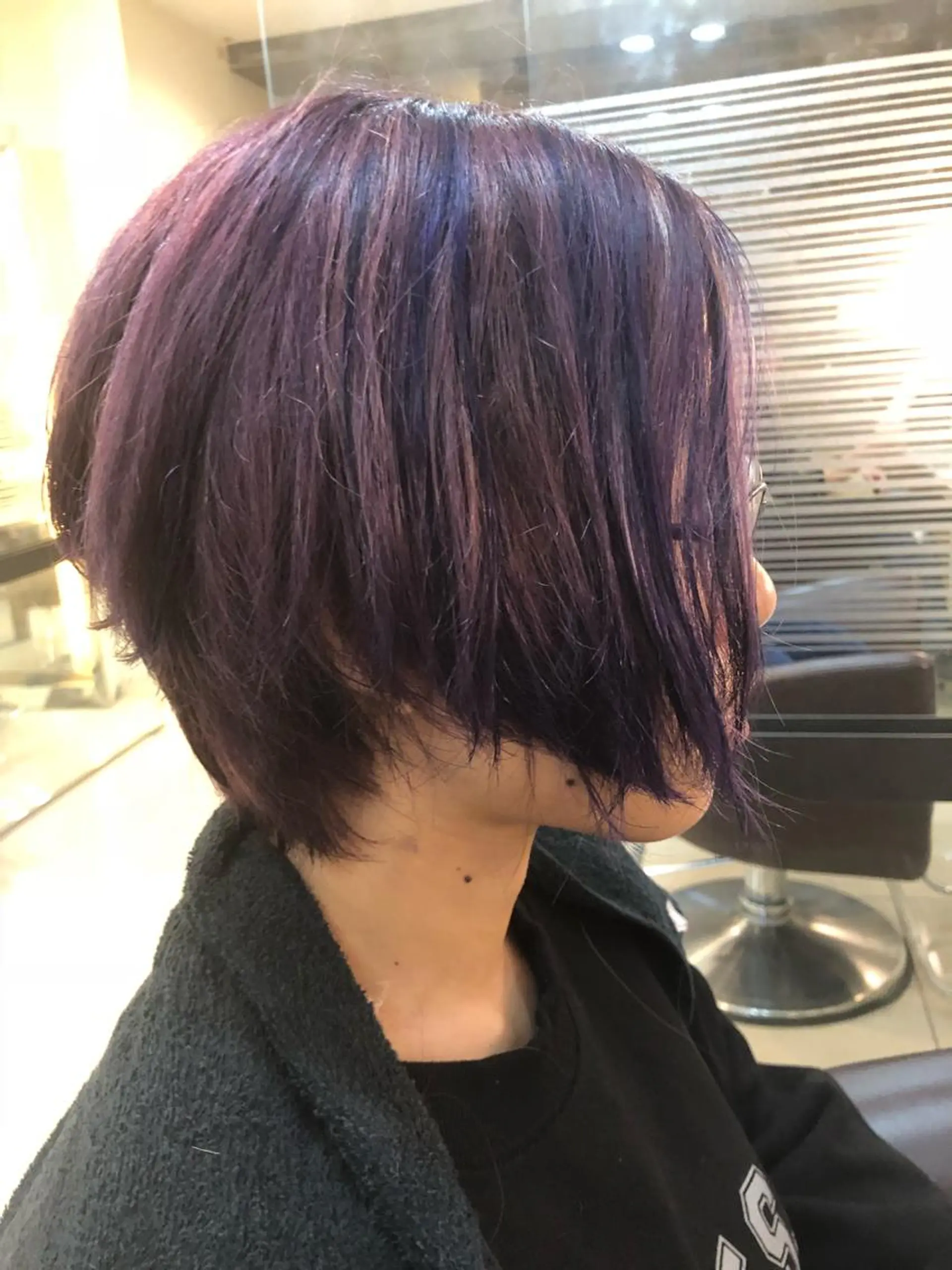 ショート カラー ブルーカラー パープルカラー 似合わせ／代表 髪質改善/山田将大のヘアスタイル