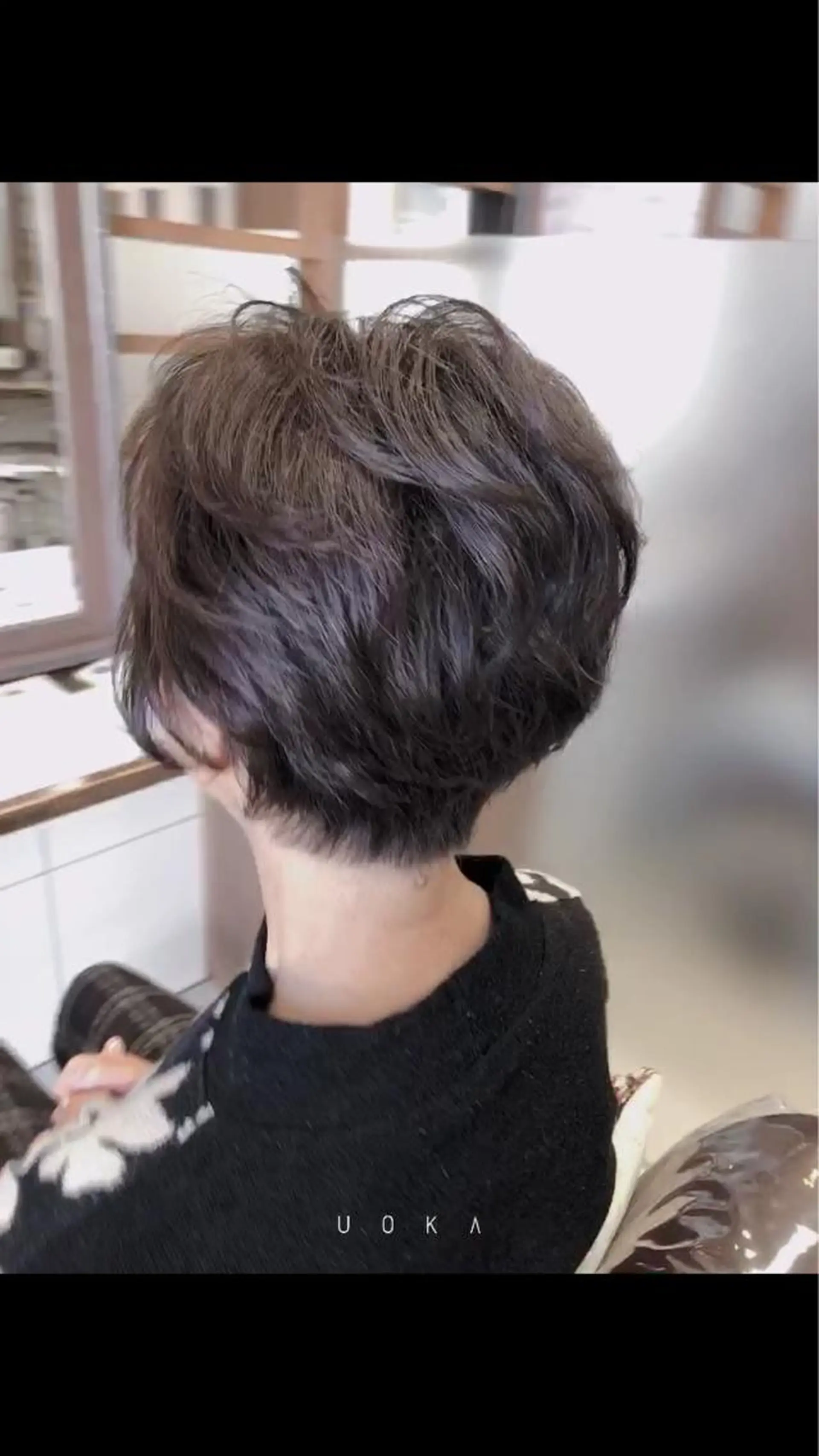 ショート ミセス ショートヘア カット ヘアカラー トリートメント 福見 美保のヘアスタイル