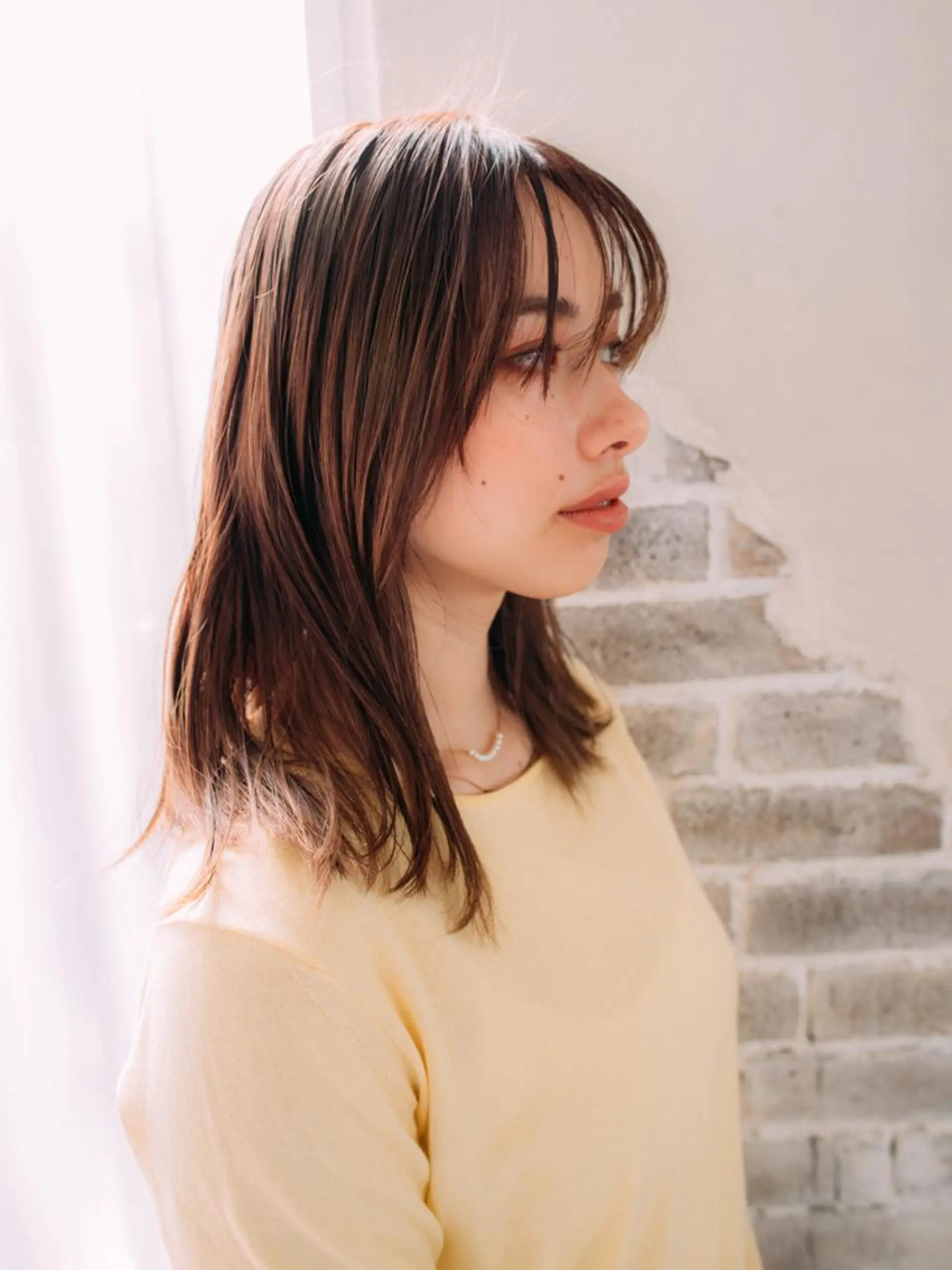 ミディアム カラー ヘアアレンジ カット ヘアカラー トリートメント ヘッドスパ 北九州美容室 🕊️わかな✂︎のヘアスタイル